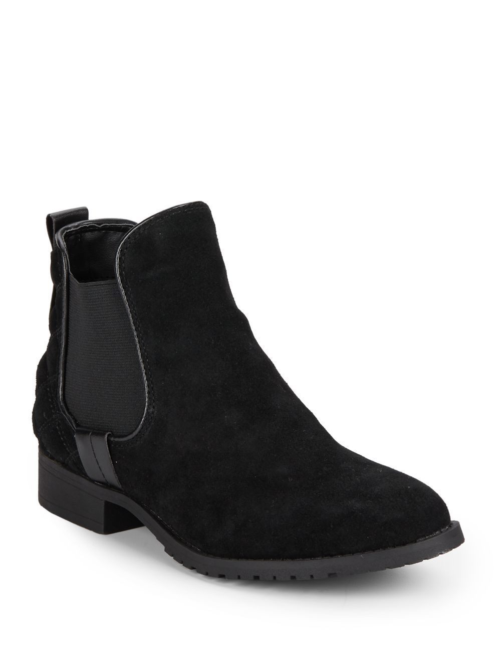 steve madden black suede ankle boots