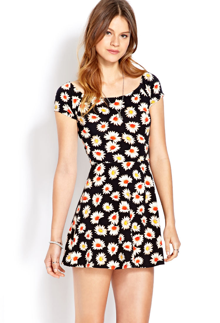 sunflower skater dress