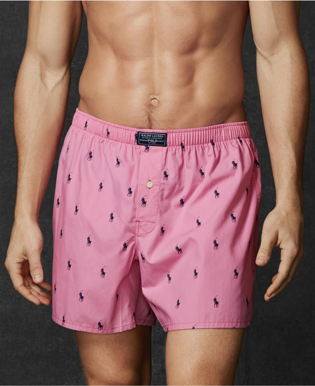 Lyst - Polo Ralph Lauren Allover Pony Player Boxers in Pink for Men