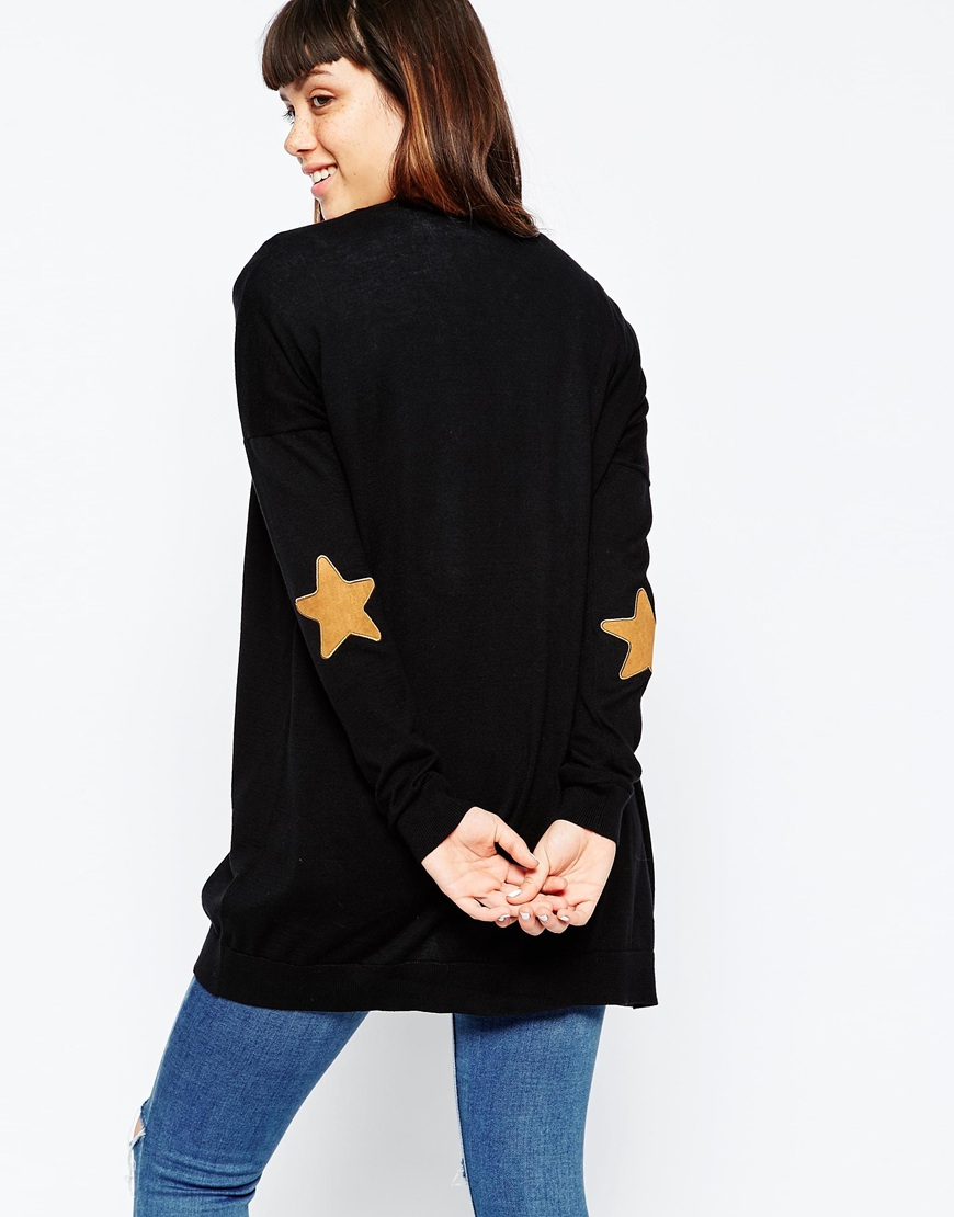 star elbow cardigan