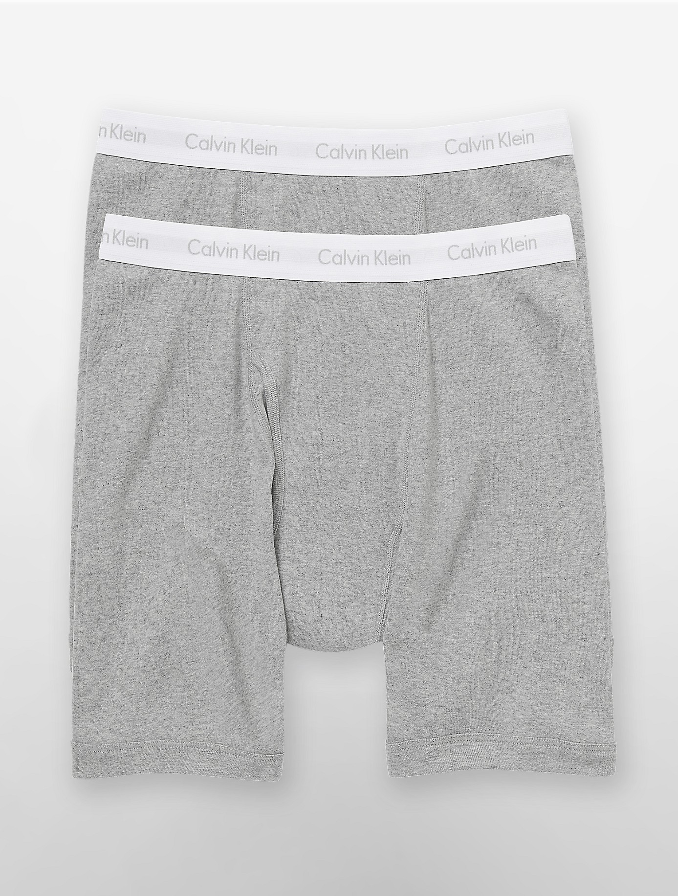 Calvin Klein Underwear 2 Pack Classics Big Tall Boxer Briefs In Gray