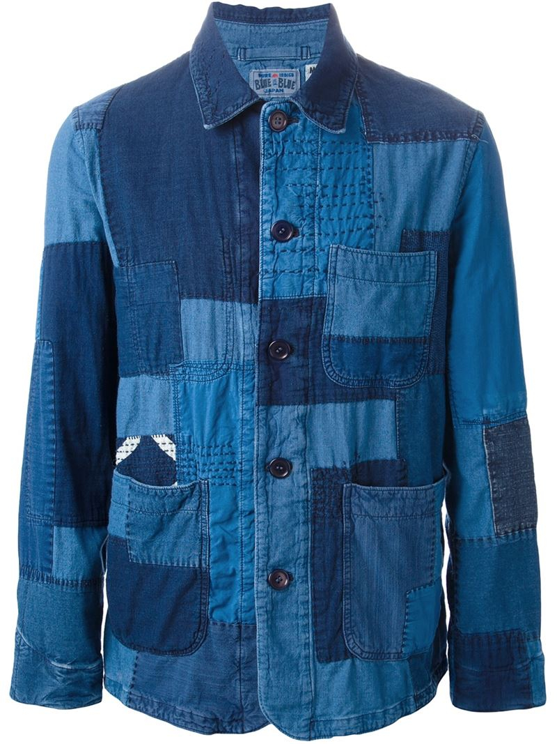 Blue Blue Japan Patchwork Denim Jacket in Blue for Men | Lyst