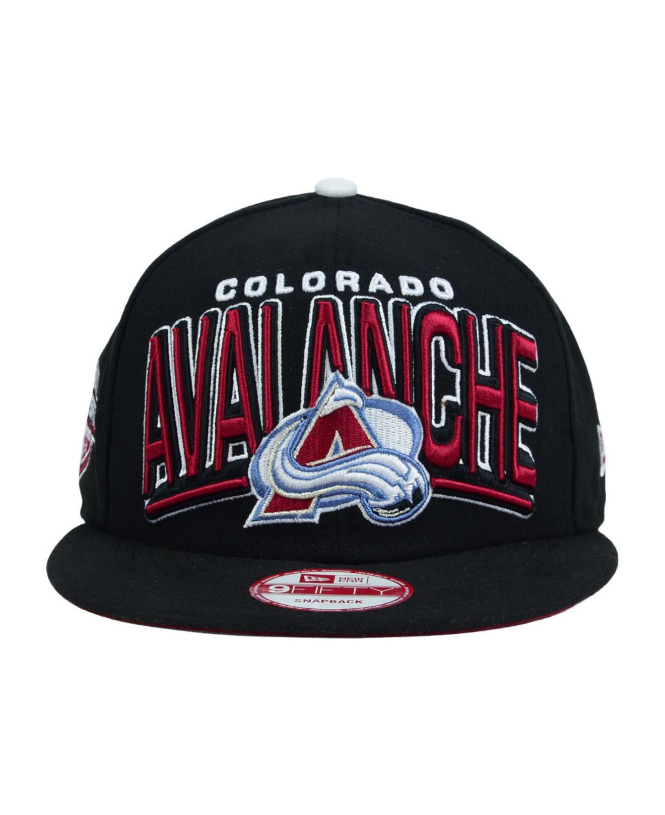 Colorado Avalanche Big Face 7.0 Black Snapback - Mitchell & Ness cap