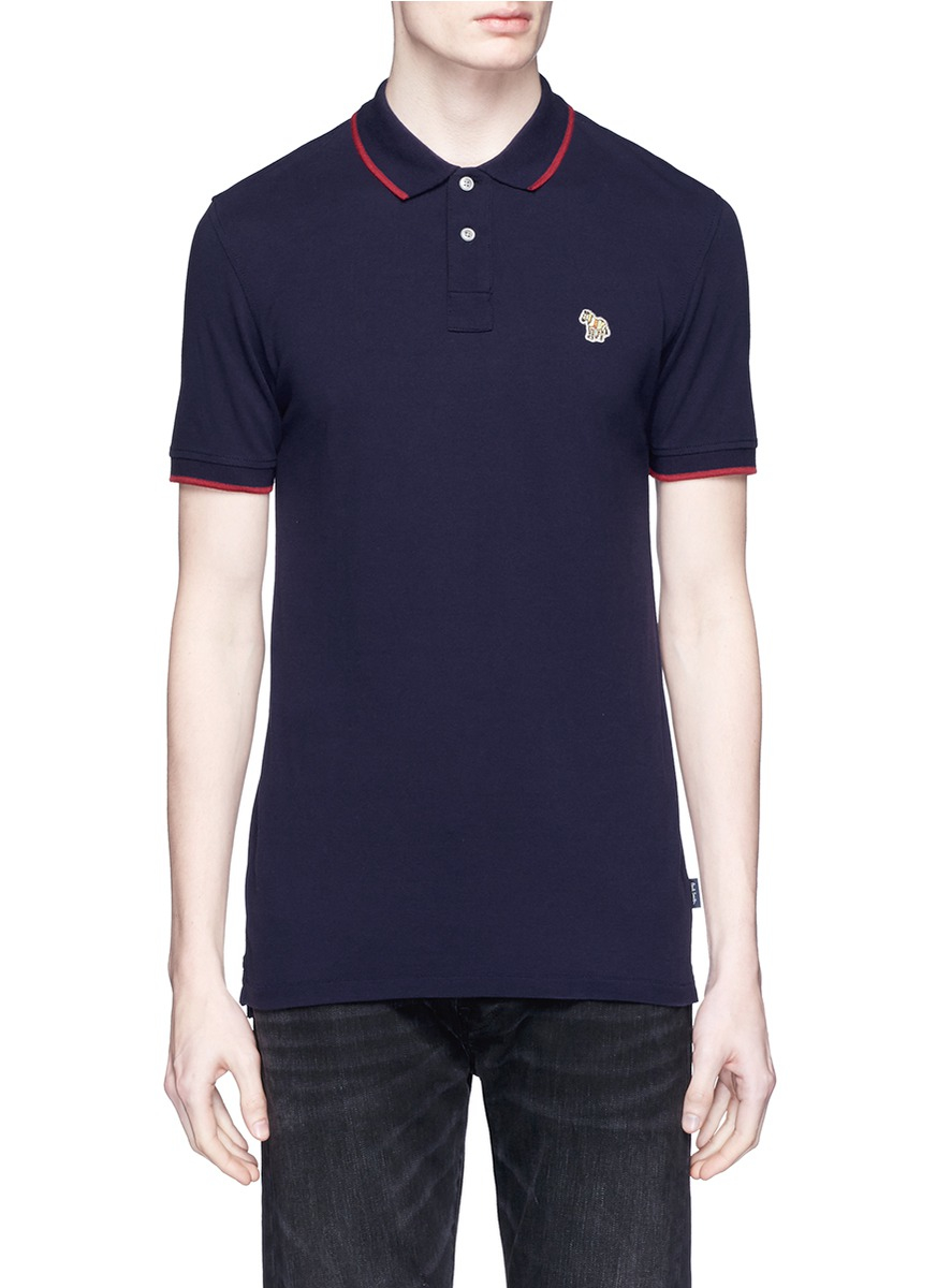 Paul smith Zebra Polo Shirt in Gray for Men | Lyst Paul smith Zebra Polo Shirt in Gray for Men | Lyst