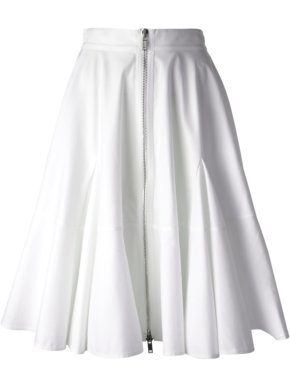 Givenchy Pleated Skirt in White | Lyst