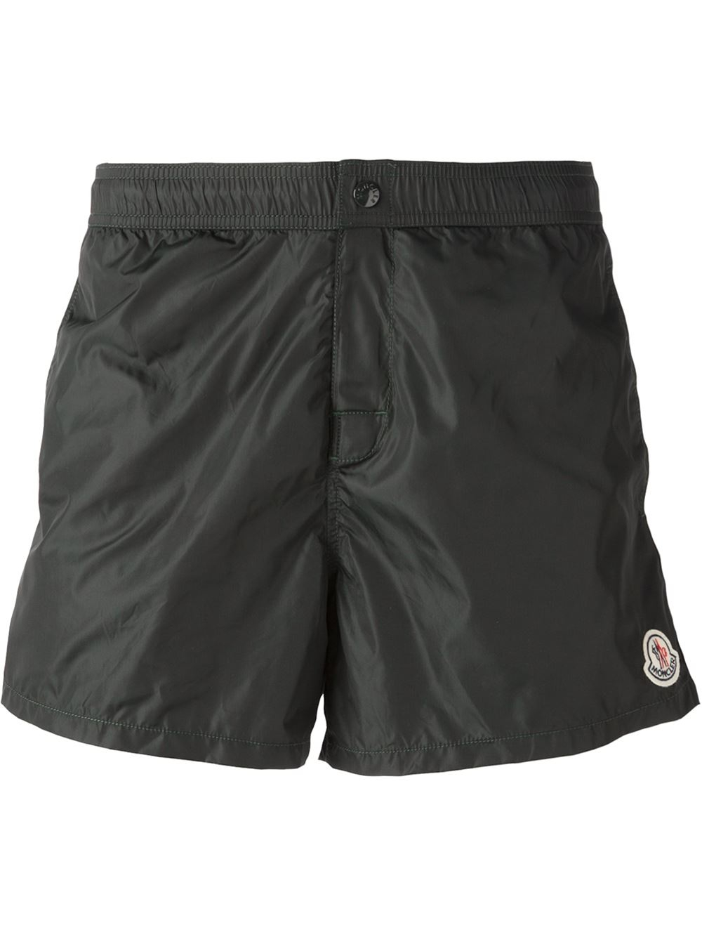 Moncler Classic Swim Shorts in Green for Men - Lyst