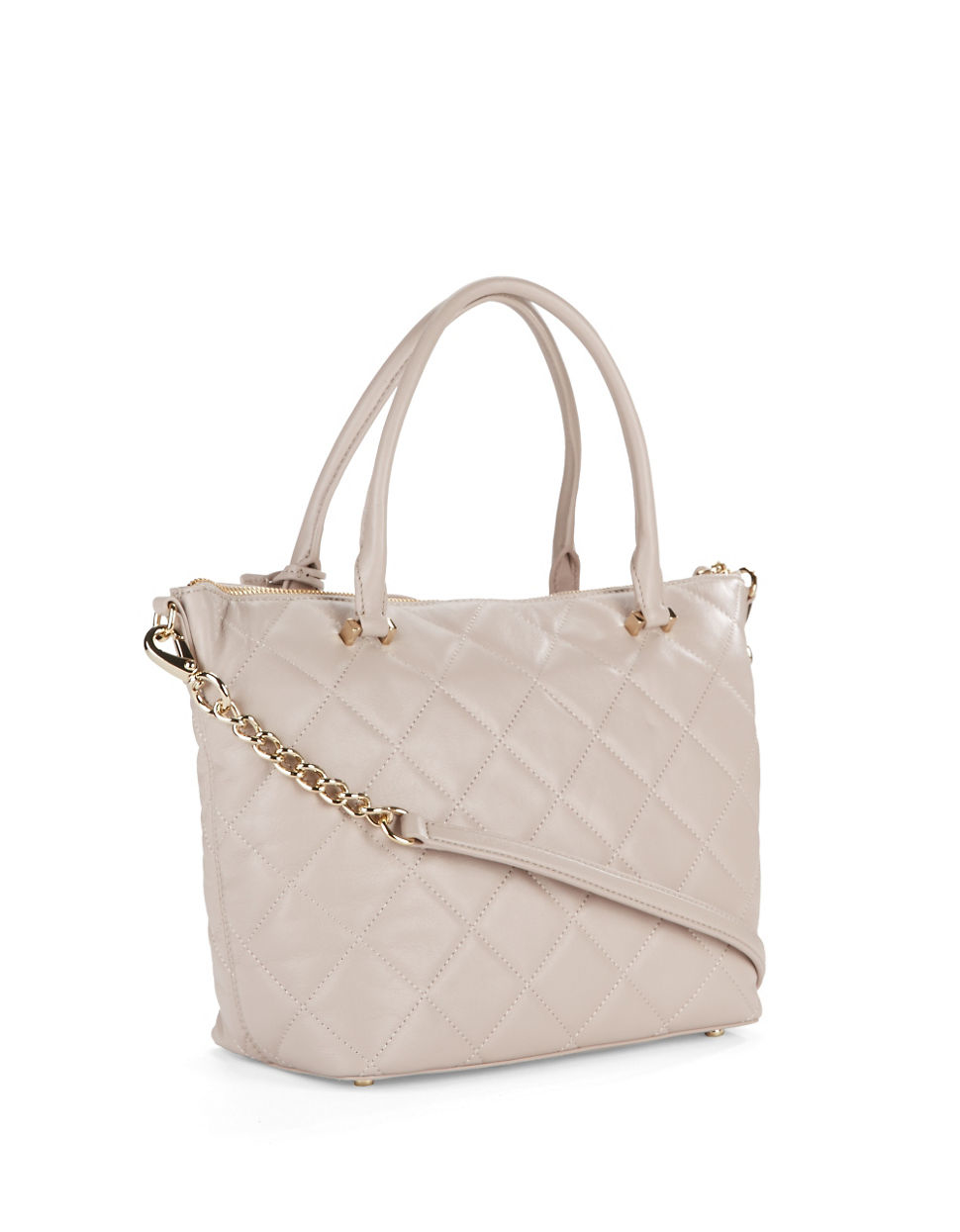 quilted beige bag