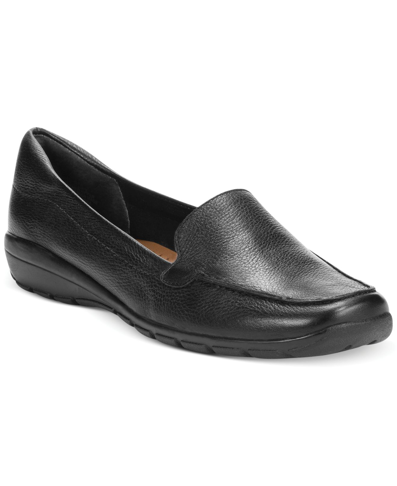 easy spirit leather flats
