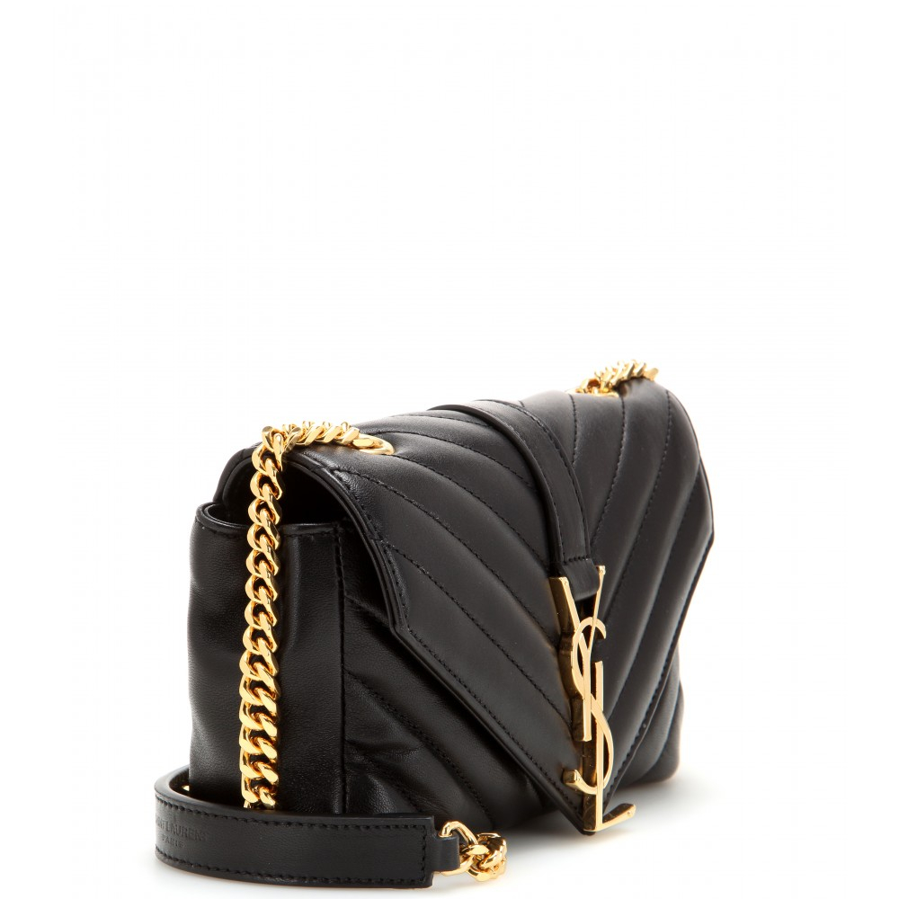 Saint Laurent Classic Monogramme Quilted-Leather Shoulder Bag in Black - Lyst