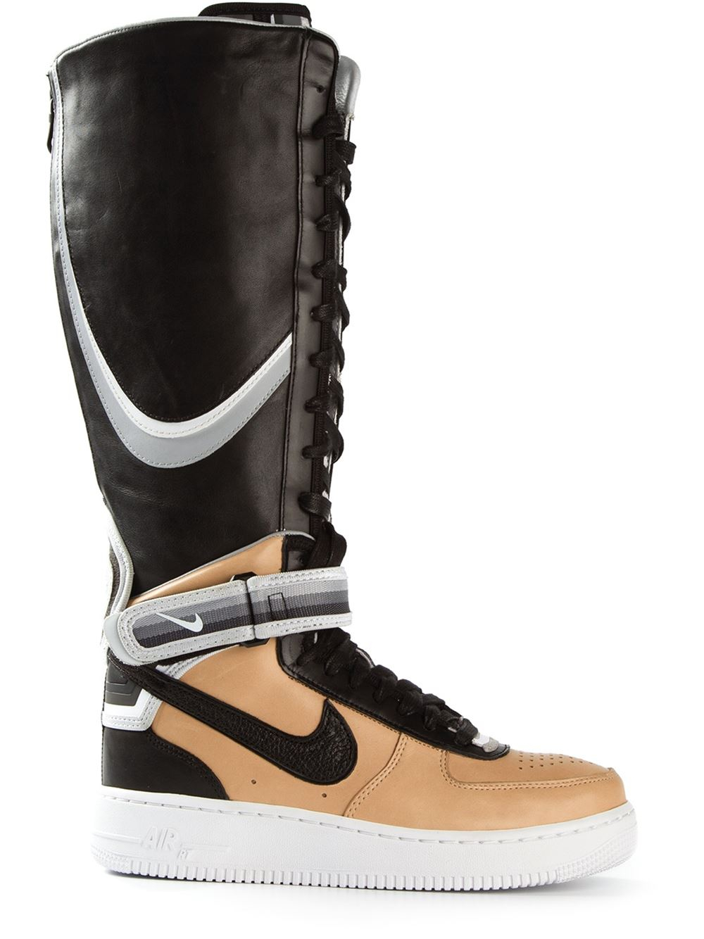 etiqueta papa calcetines Nike Riccardo Tisci 'beige Pack Air Force 1' Boots in Black | Lyst
