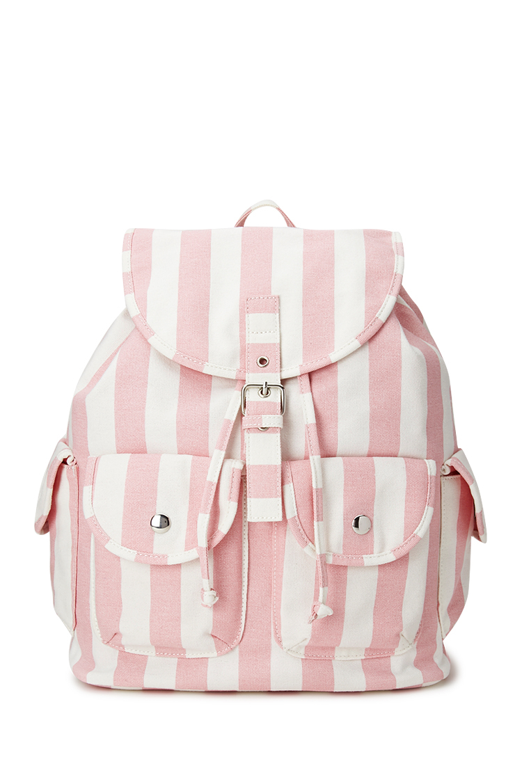 Lyst Forever 21 Cool Girl Striped Backpack in Pink