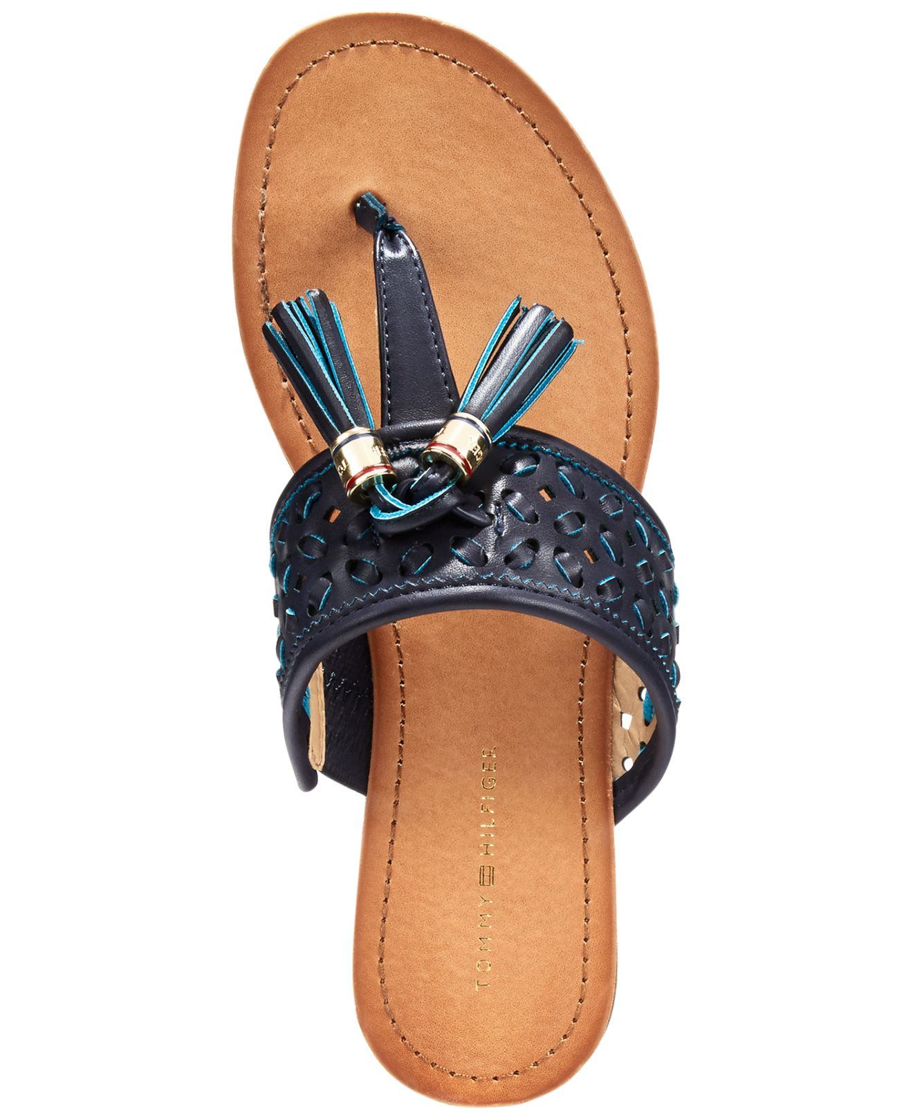 Tommy Hilfiger Women'S Laycie Thong Sandals in Blue | Lyst