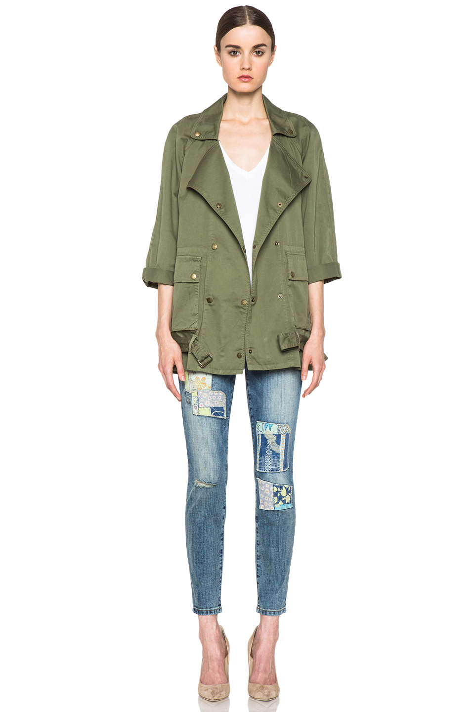 current elliott cropped infantry jacket
