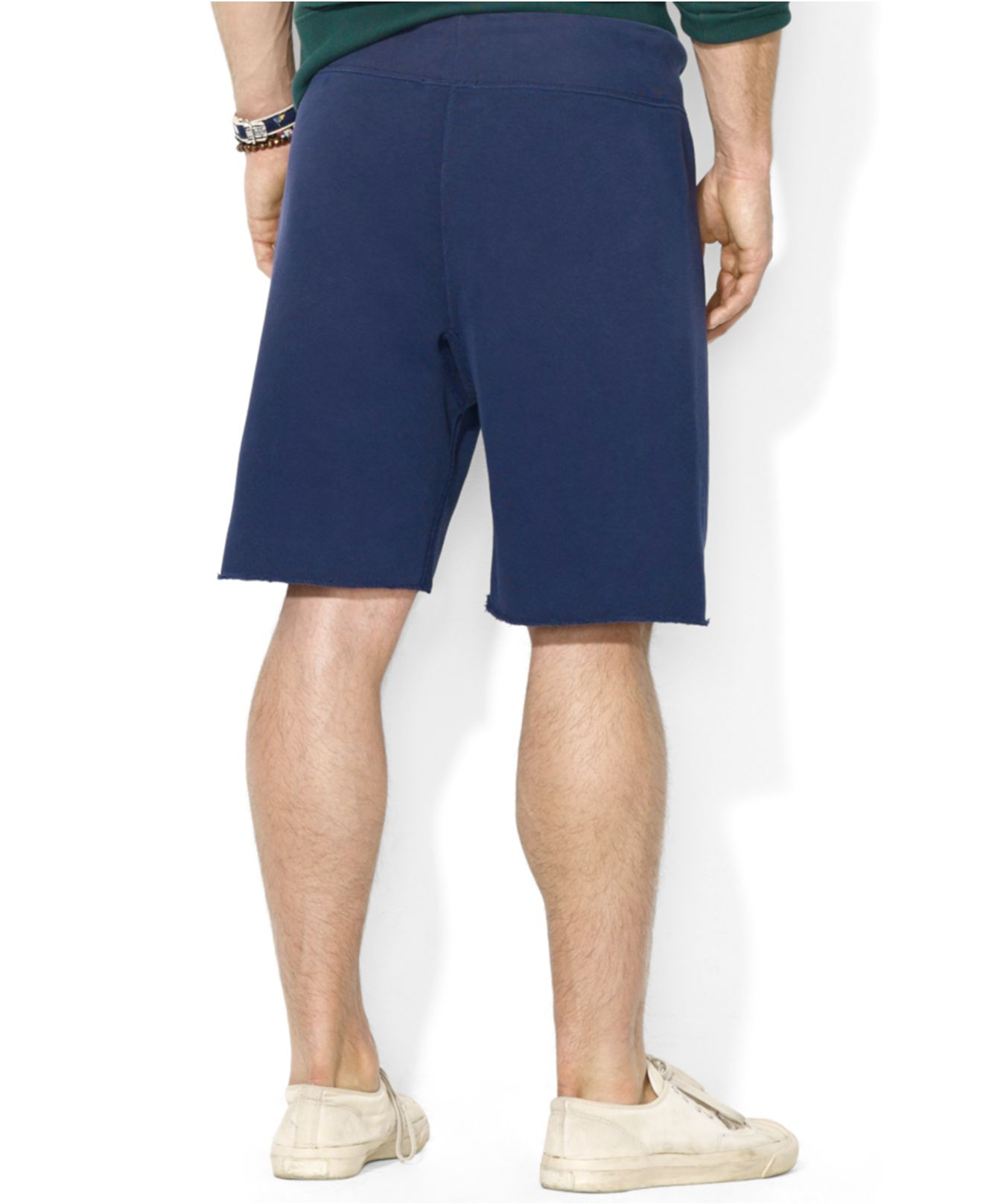 navy blue drawstring shorts