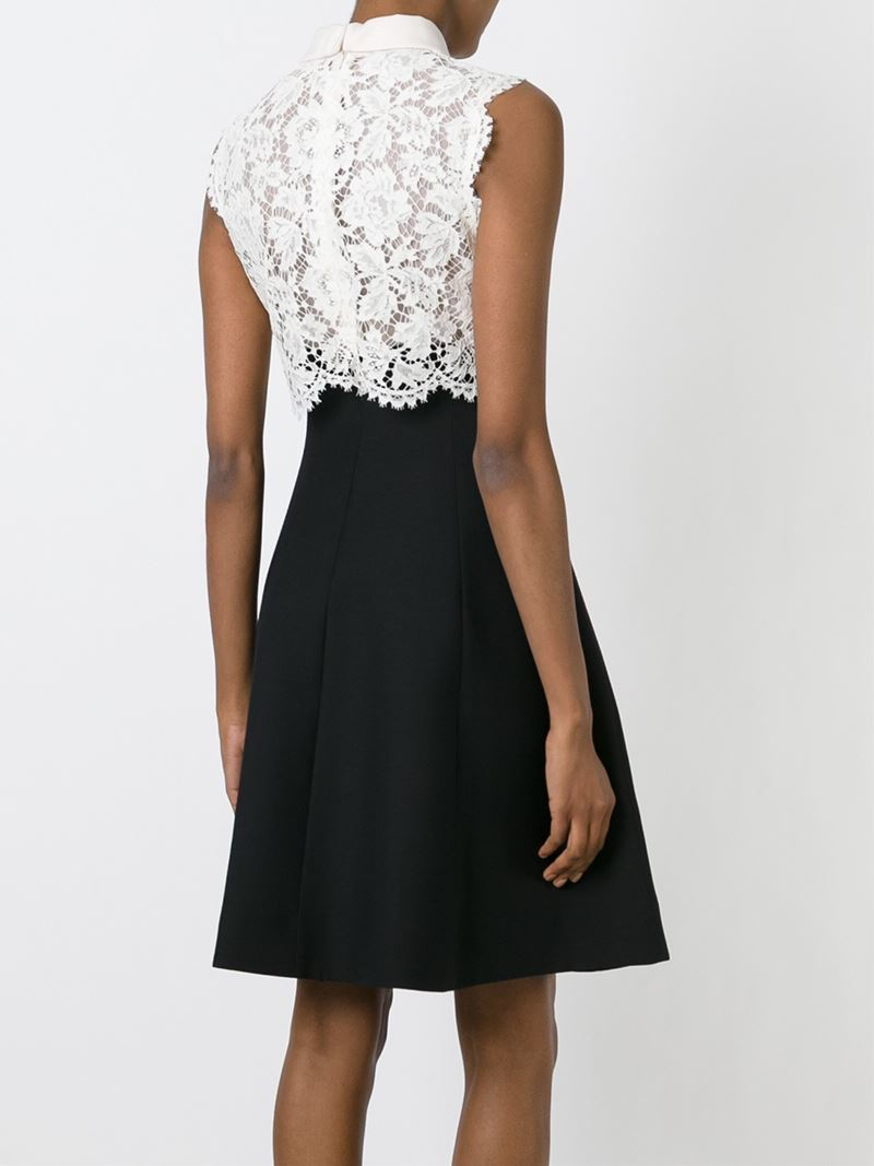 Uafhængig Derfor fusion Valentino Lace Top Dress in Black - Lyst