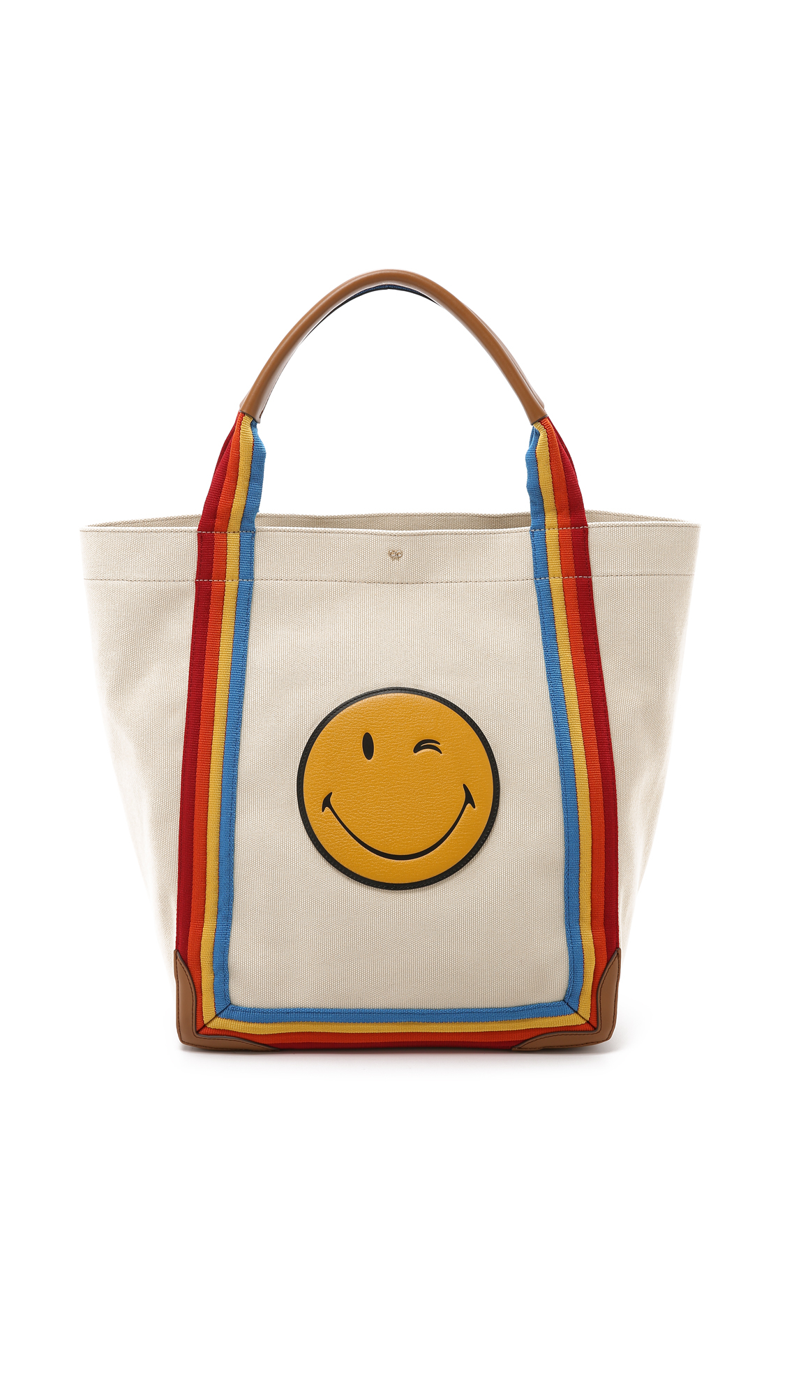 Anya hindmarch smiley tote bag discount