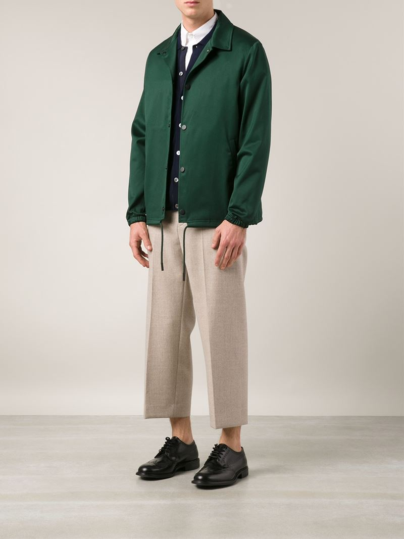 acne studios green jacket