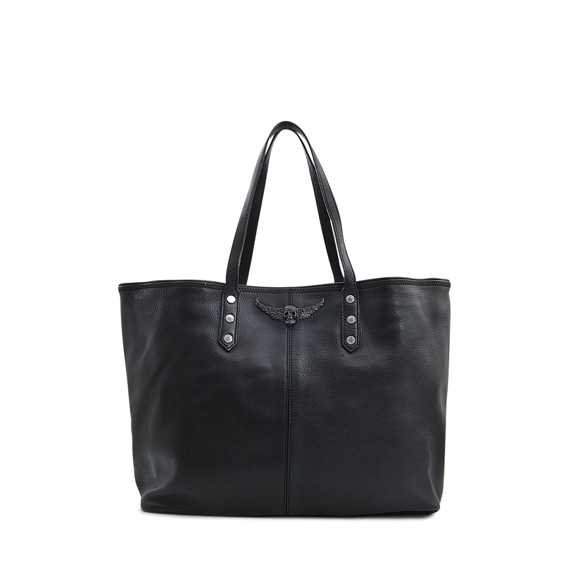 Zadig & Voltaire Mick Leather Tote in Black | Lyst