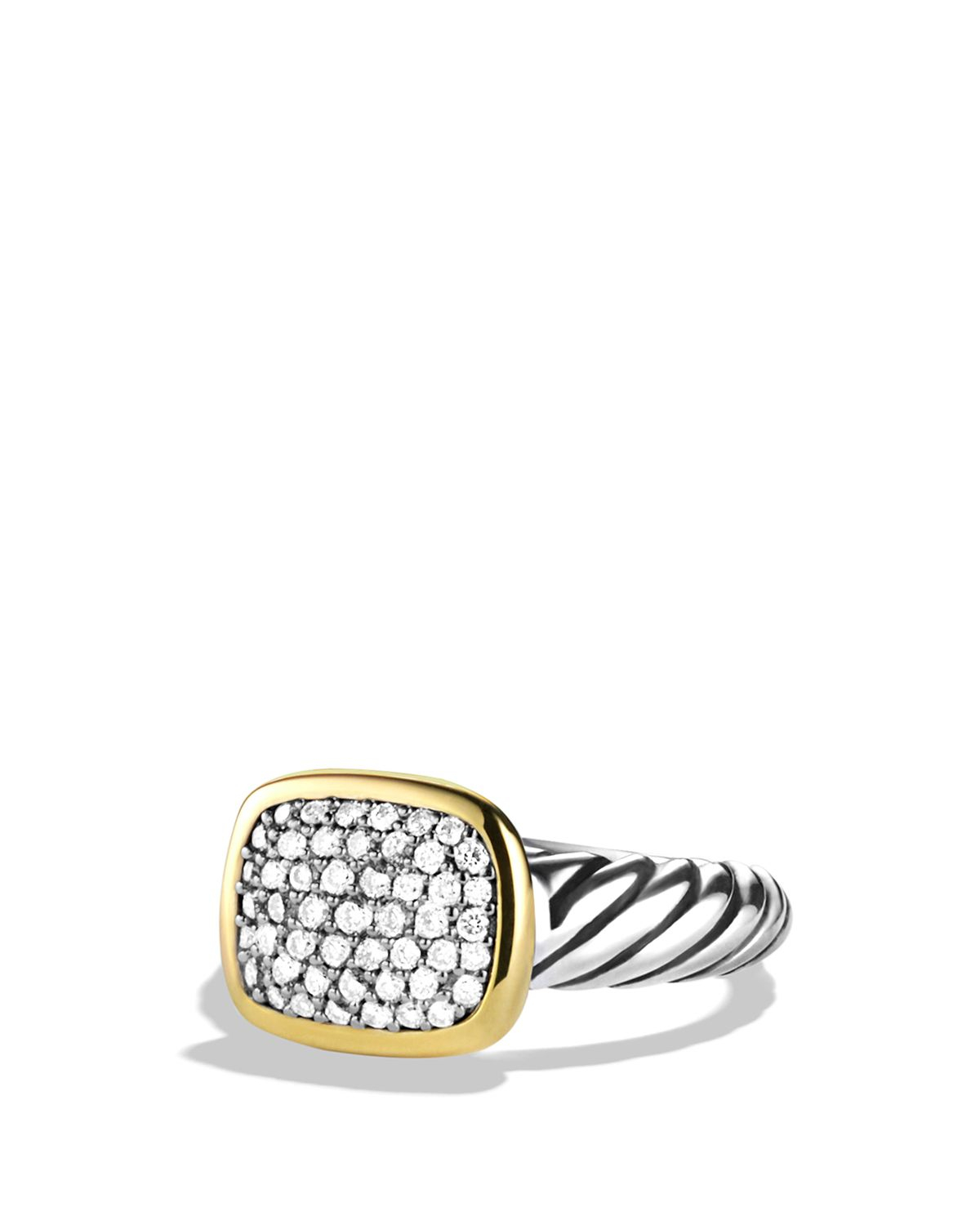 Download David Yurman Noblesse Ring With Diamonds And Gold in ...