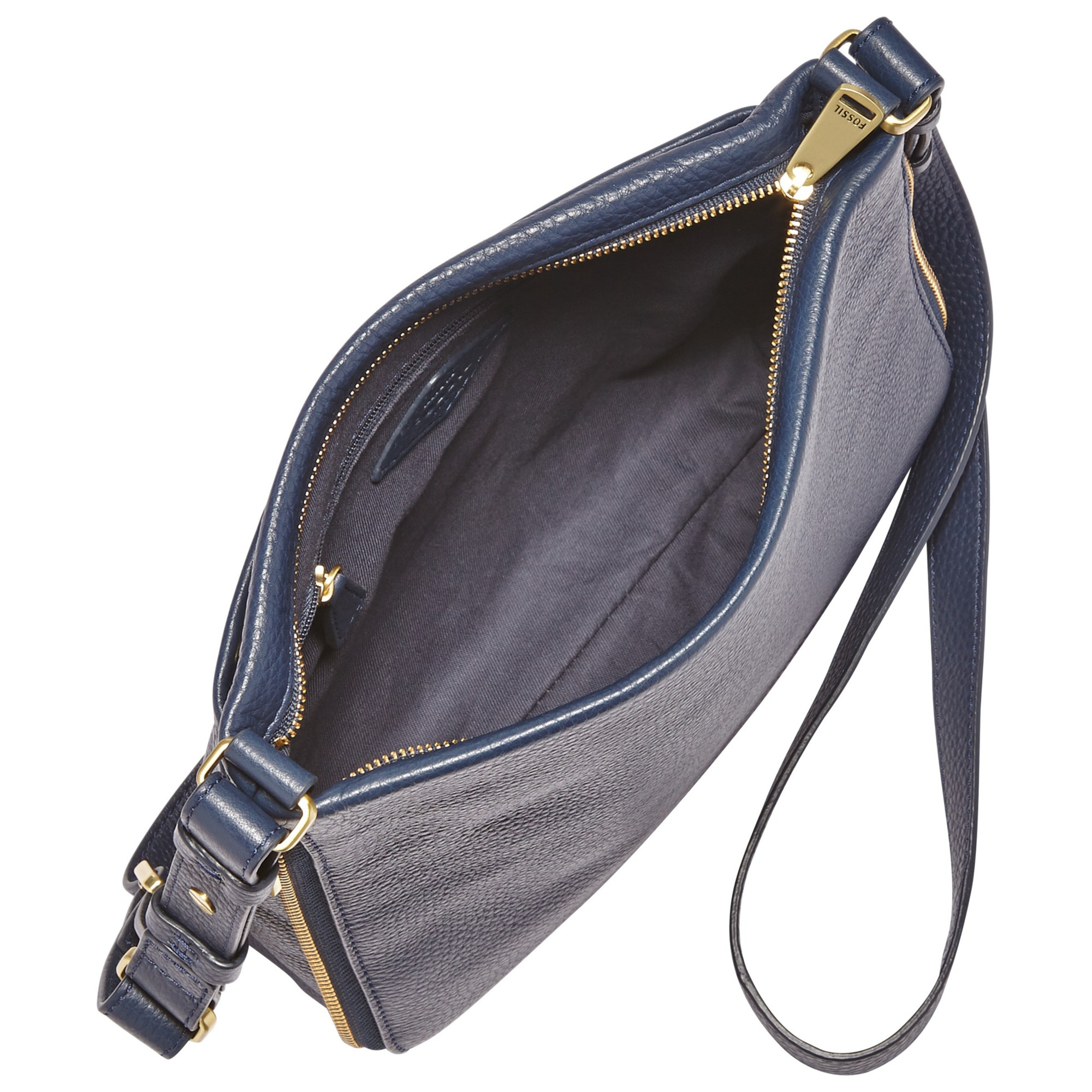 fossil leather cross body bag