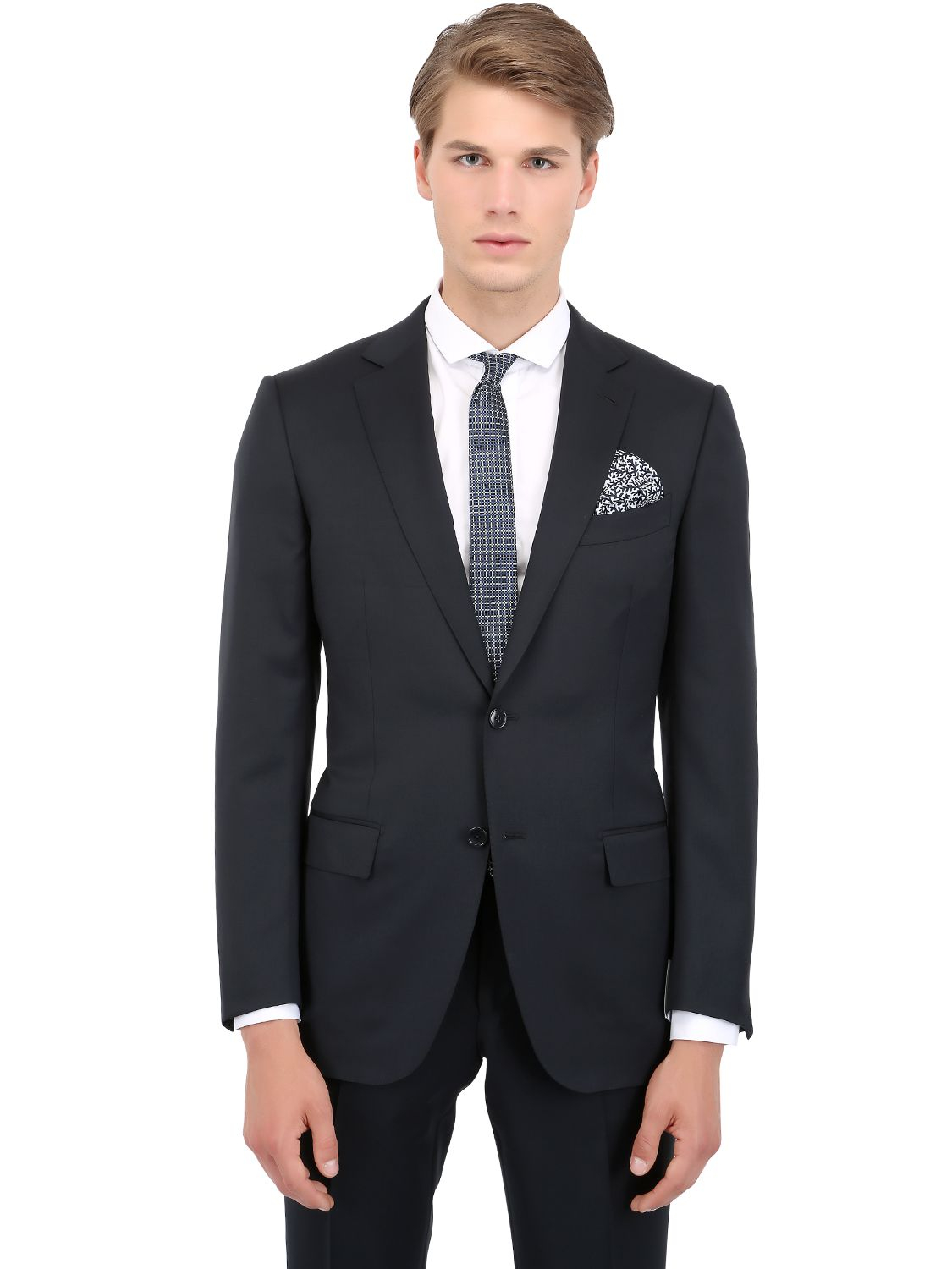 Ermenegildo Zegna Cool Wool Slim Fit "Milano" Suit in Blue ...