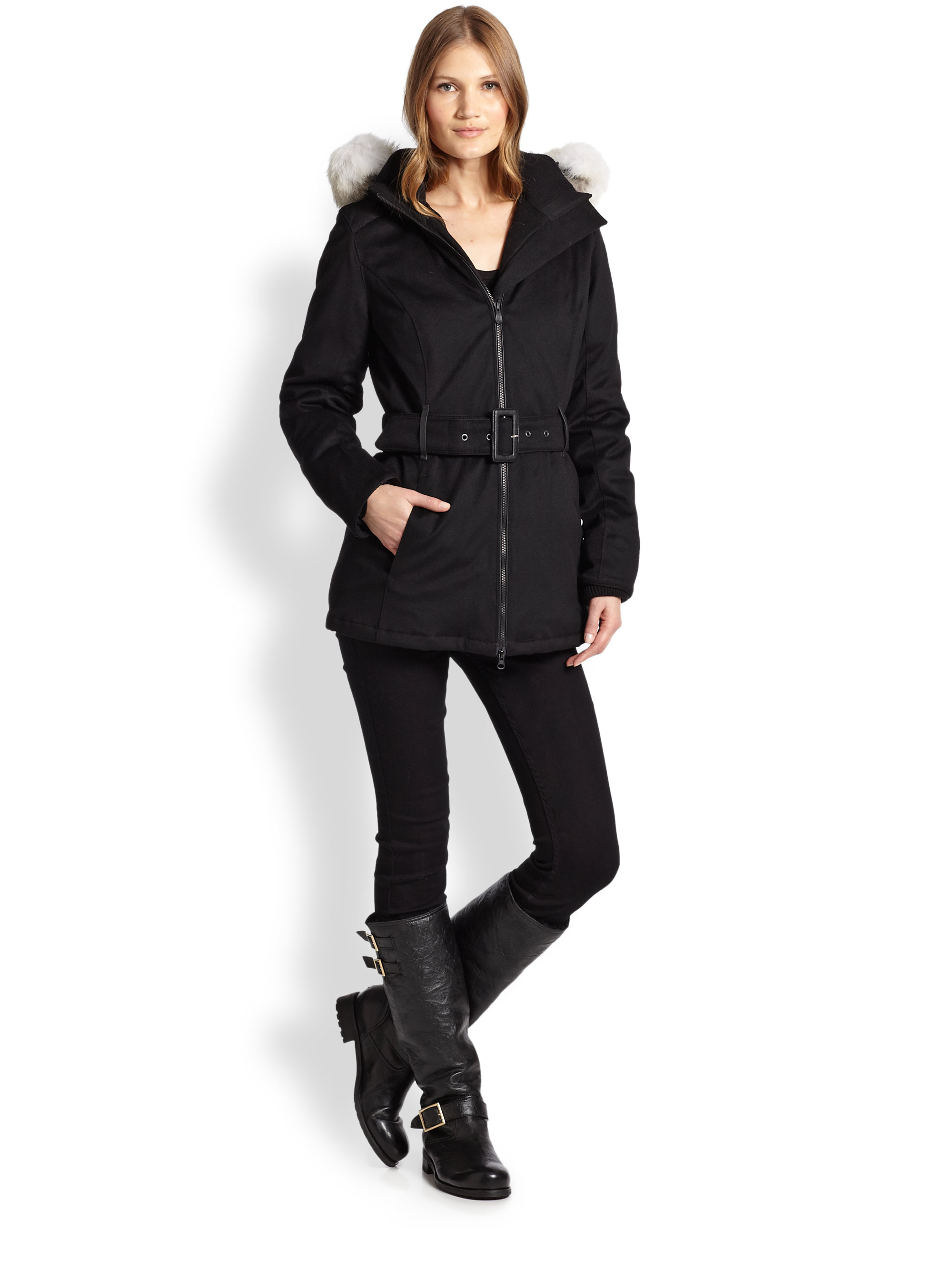 canada goose belted parka