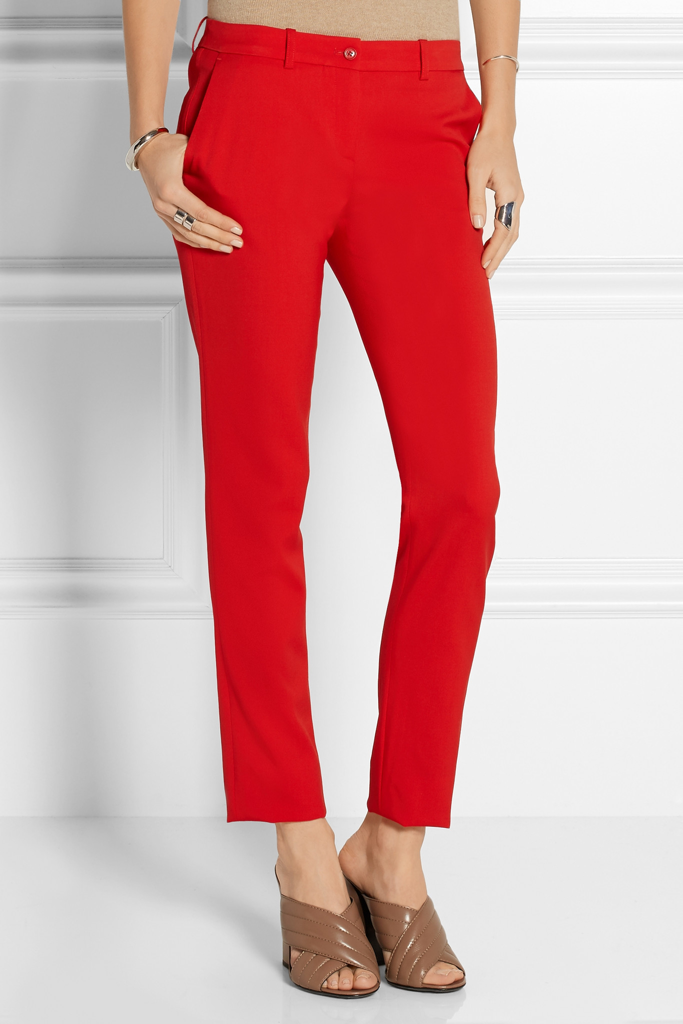 michael kors pants red