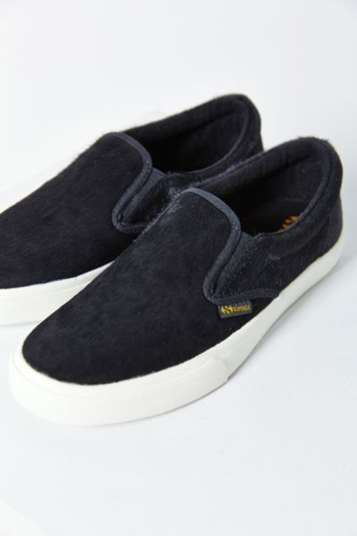 superga black slip on