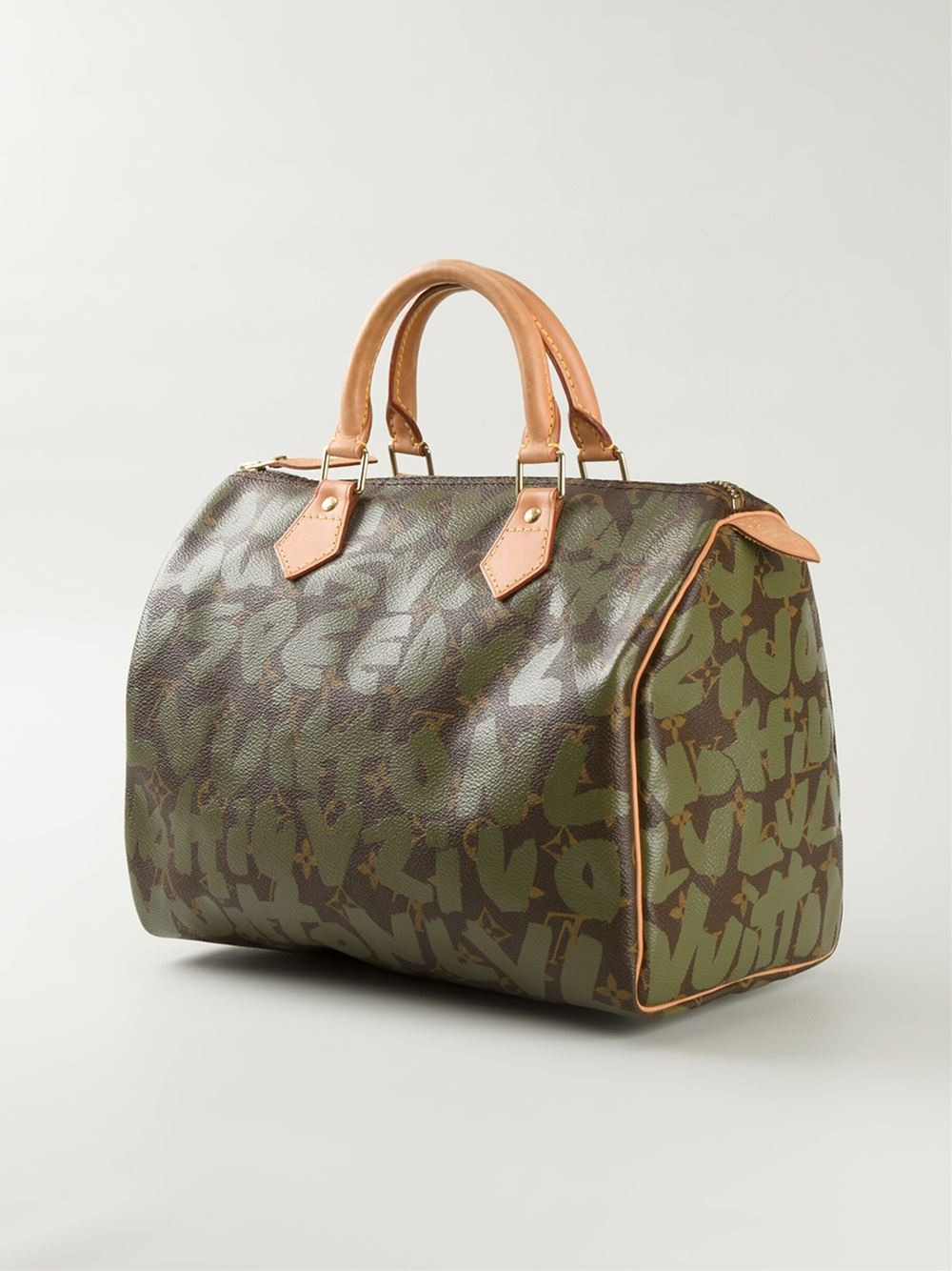Louis Vuitton Louis Vuitton X Stephen Sprouse &#39;Graffiti Speedy in Brown (Green) - Lyst