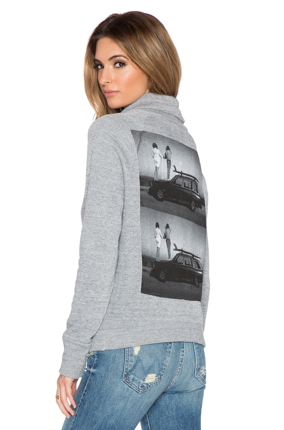 Download Bliss and Mischief X Matt Wignall Mock Neck Hoodie in Gray - Lyst