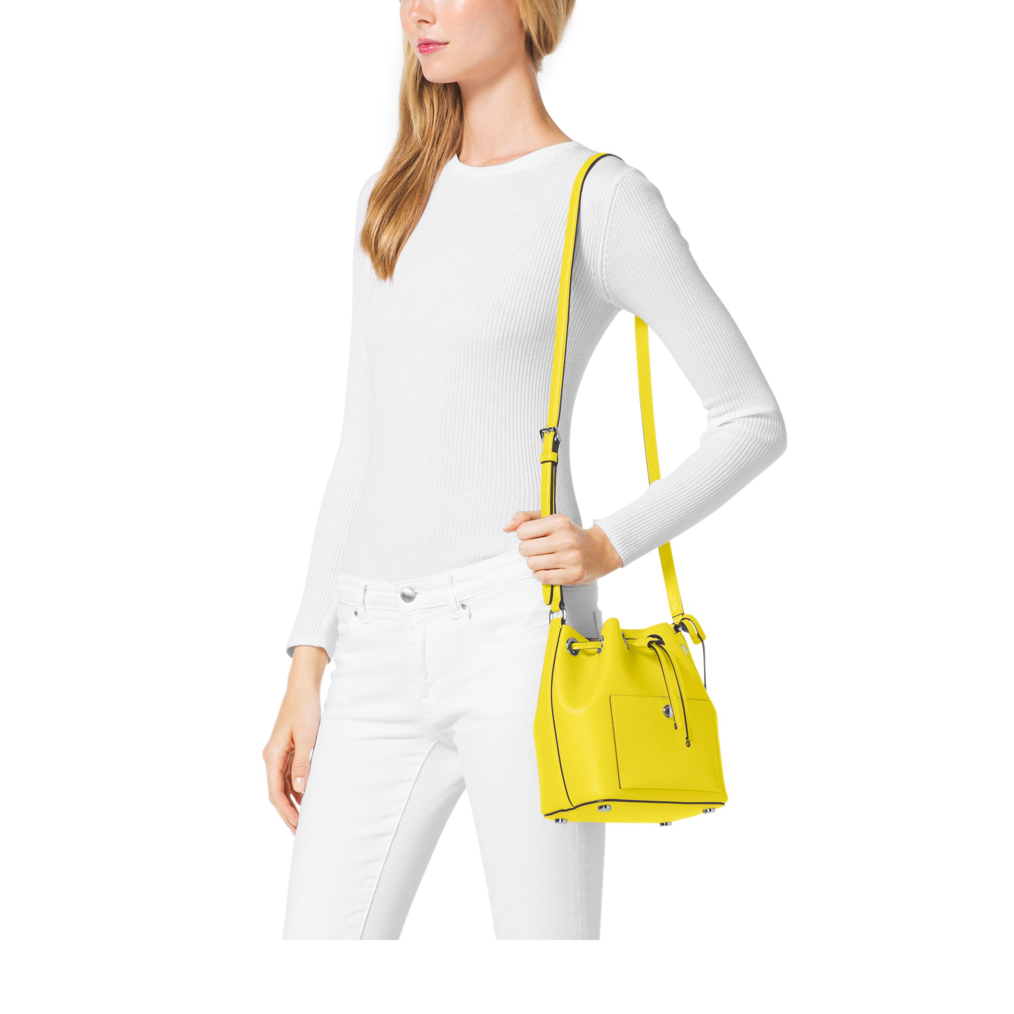 Michael Kors - Greenwich Bucket Medium Vanilla