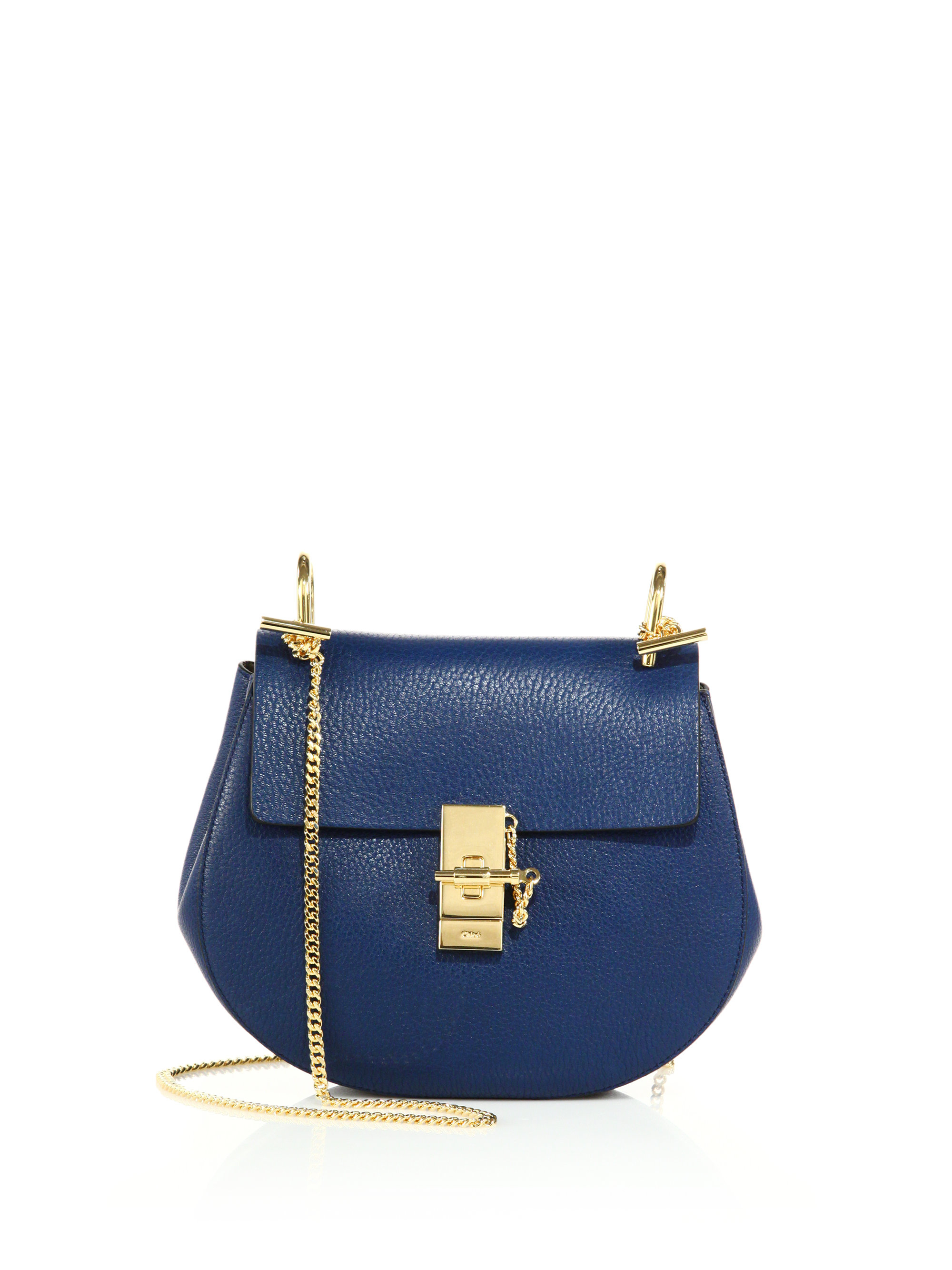 cloie bags - Chlo Drew Small Leather Shoulder Bag in Blue (factory blue) | Lyst