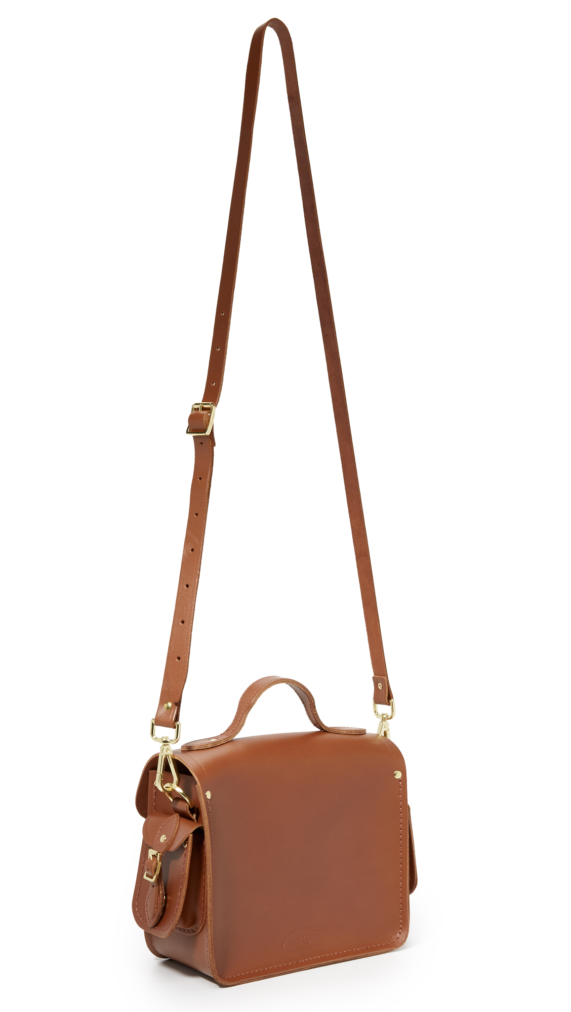 Cambridge Satchel Company Traveller Bag With Side Pocket in Brown
