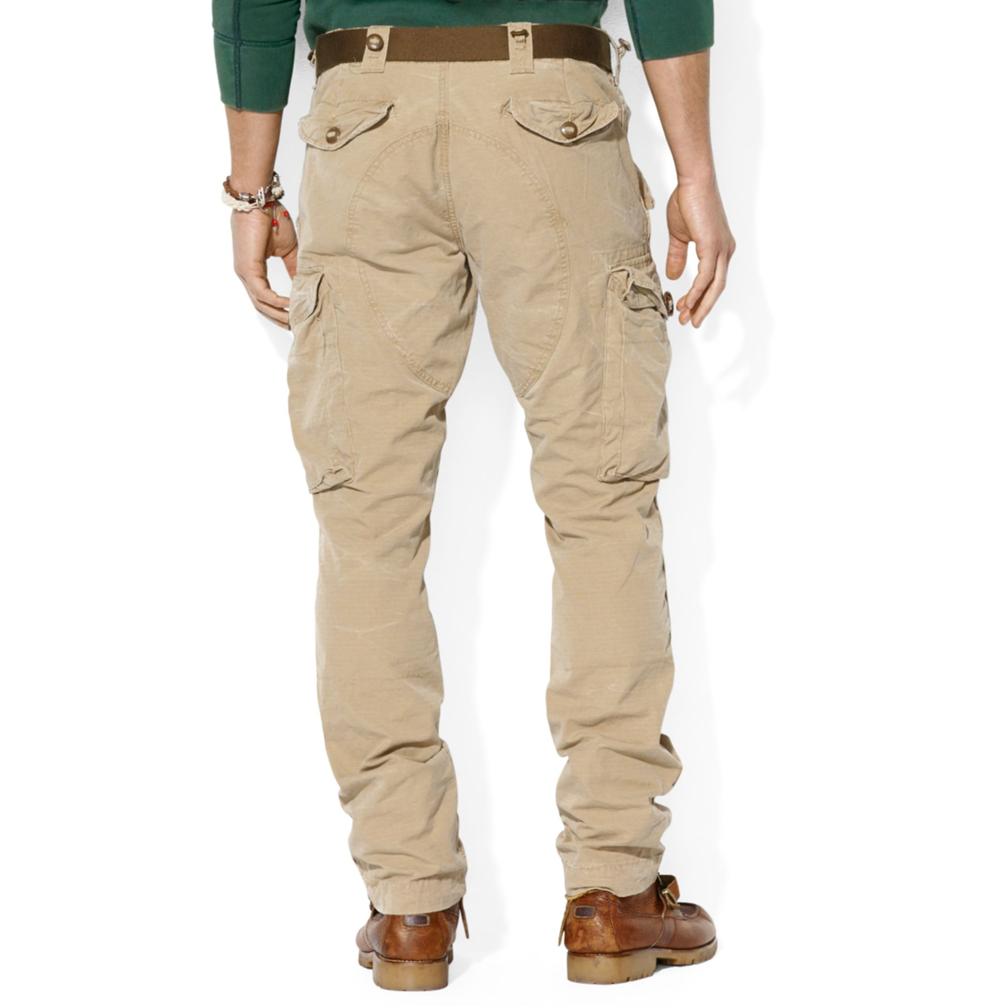 Ralph Lauren Polo Straight Fit Canadian Ripstop Cargo Pants in Natural for  Men | Lyst