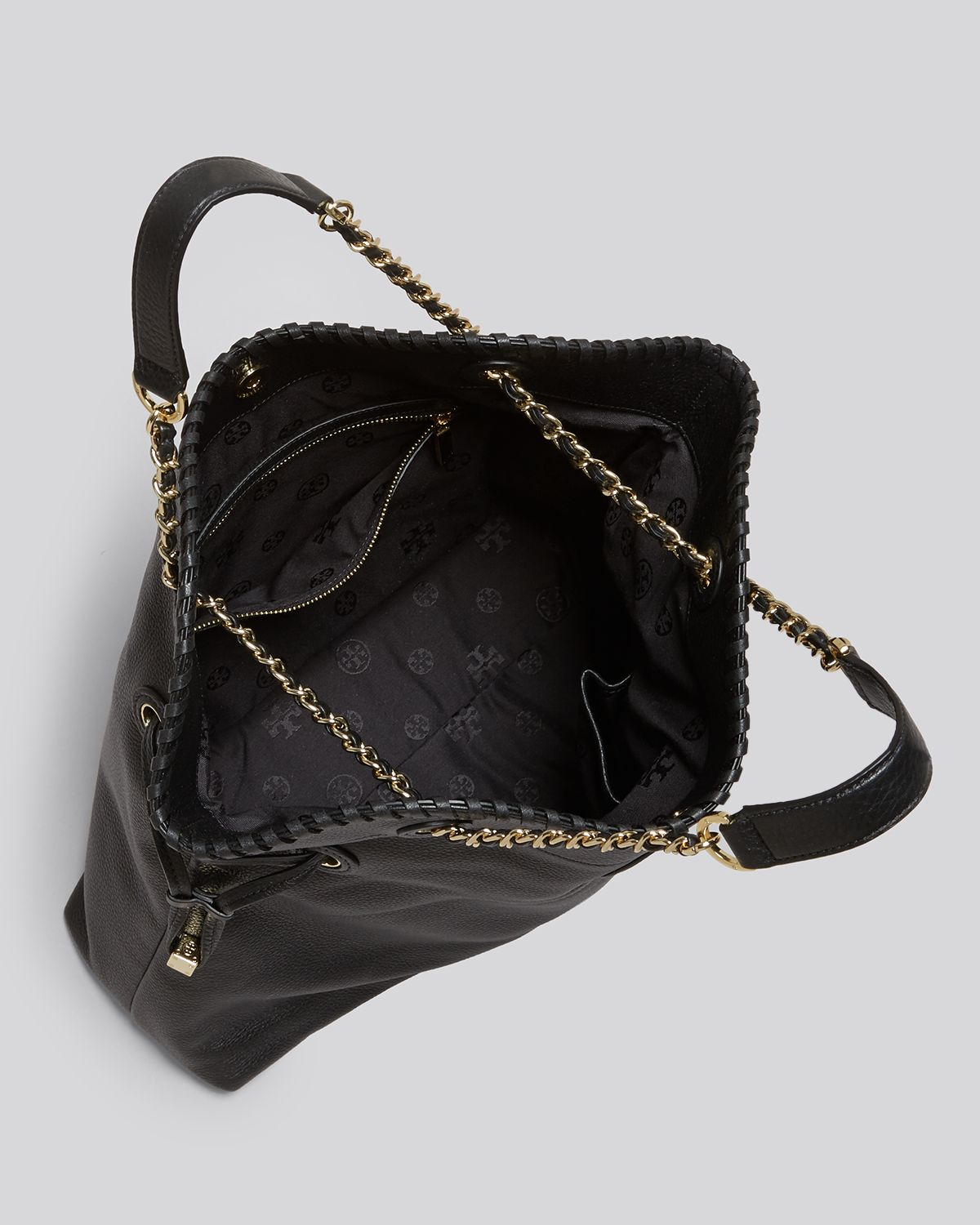Tory Burch Tote - Marion Large Slouchy in Black | Lyst