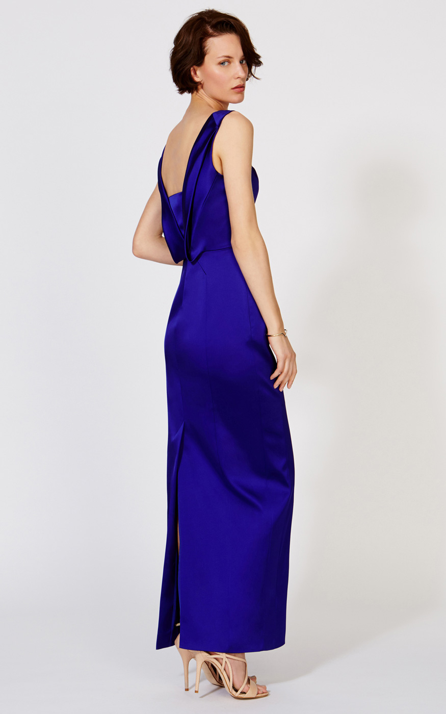 karen millen oversized check maxi dress