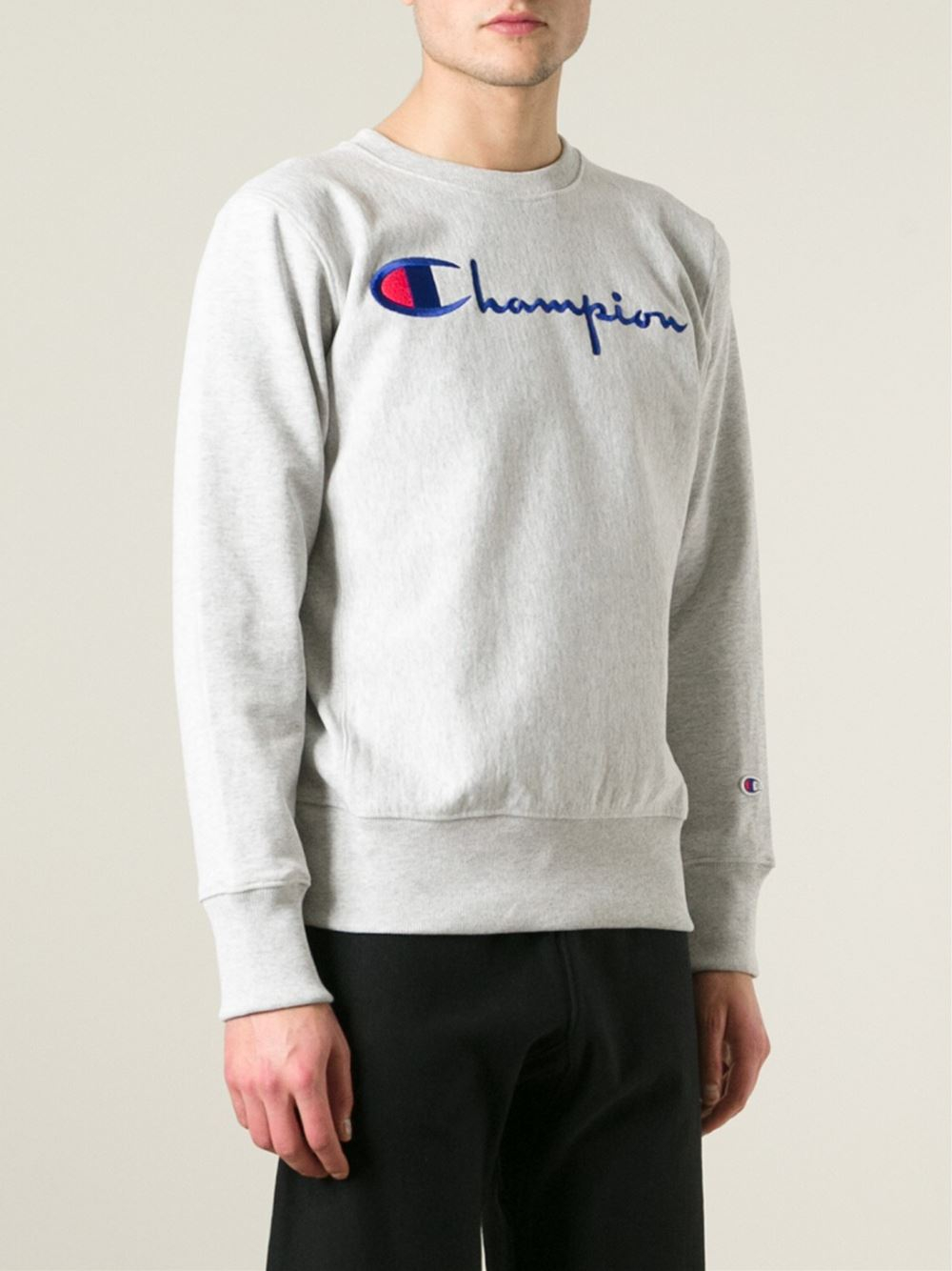 champion embroidered sweatshirt
