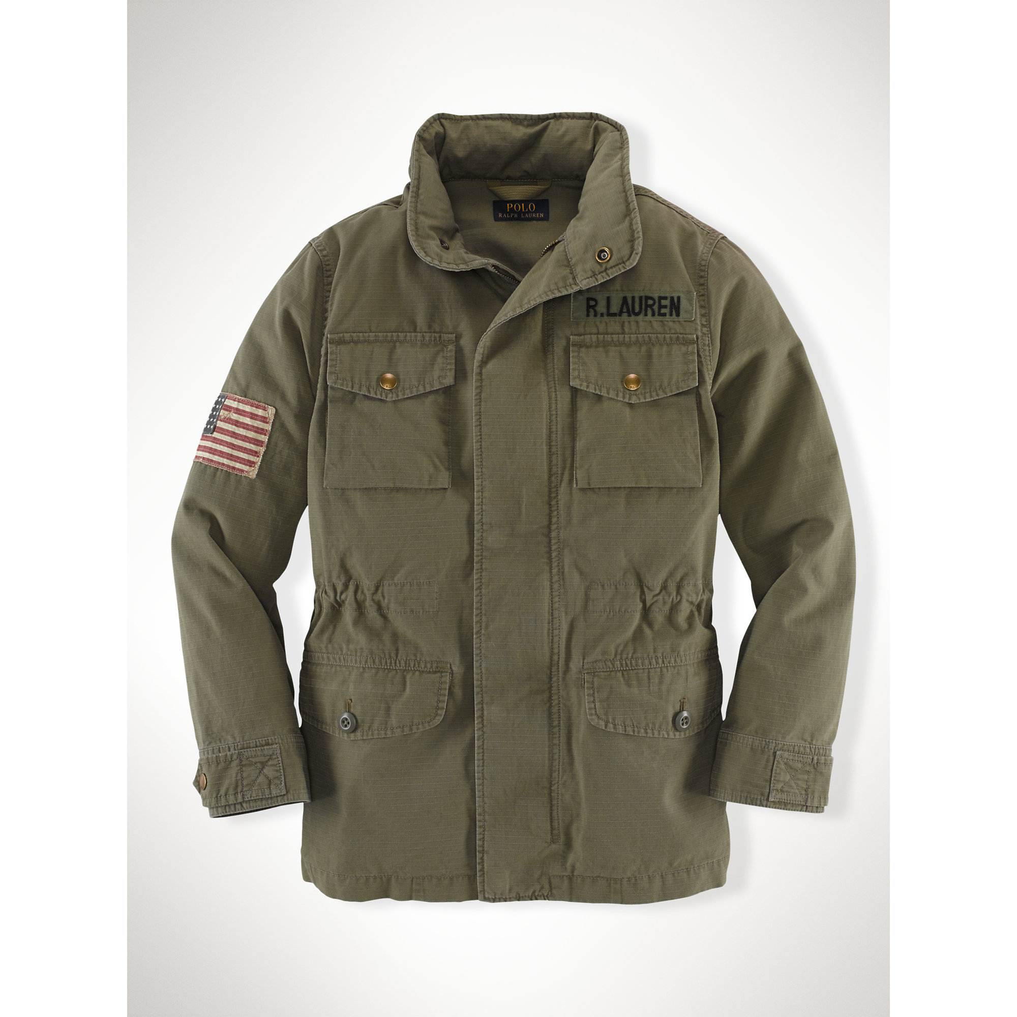 Ralph Lauren Cotton Ripstop Field Jacket in Army Olive (Green) for Men
