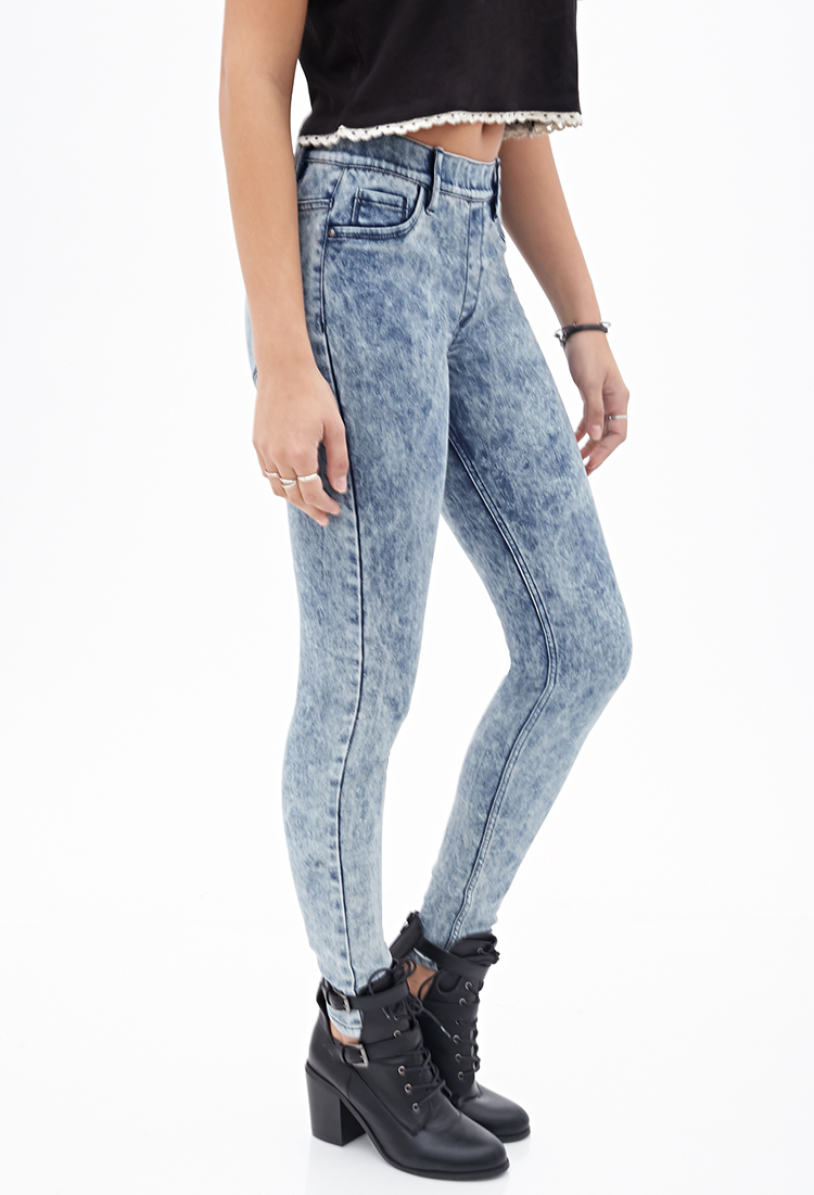 Acid Washed Jeggings Flash Sales, 50 