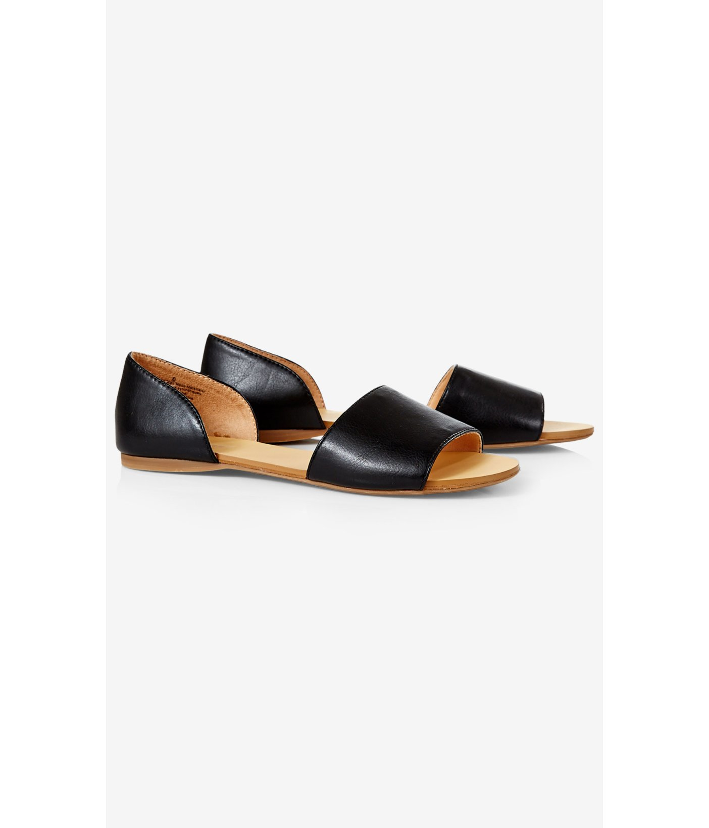 open toe d'orsay flats