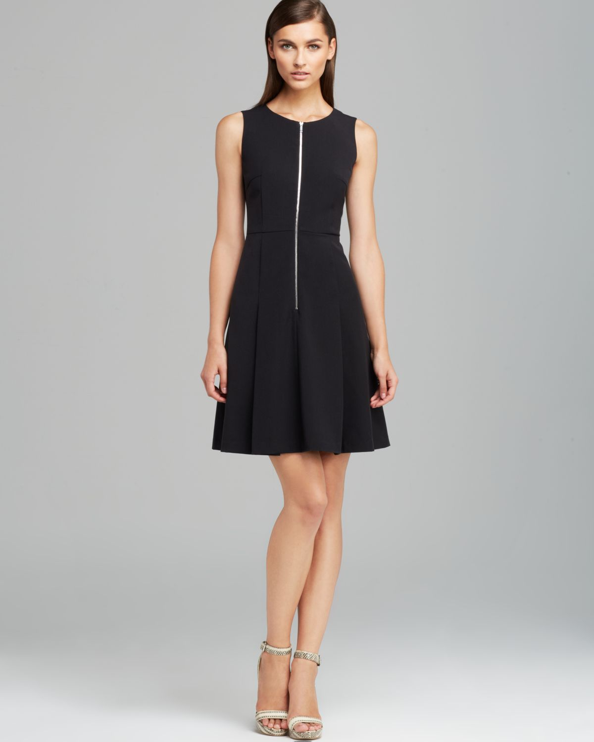 calvin klein zip front dress