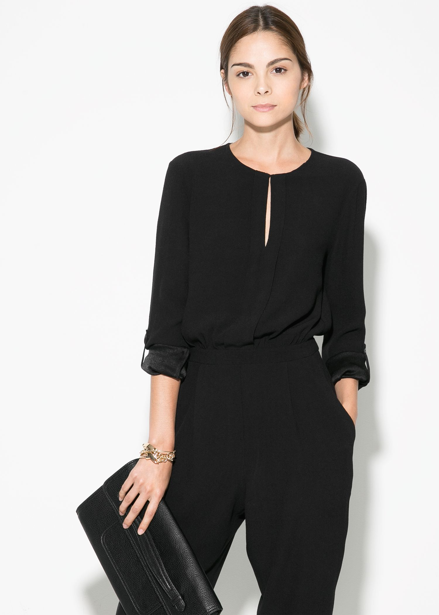 black flowy jumpsuit