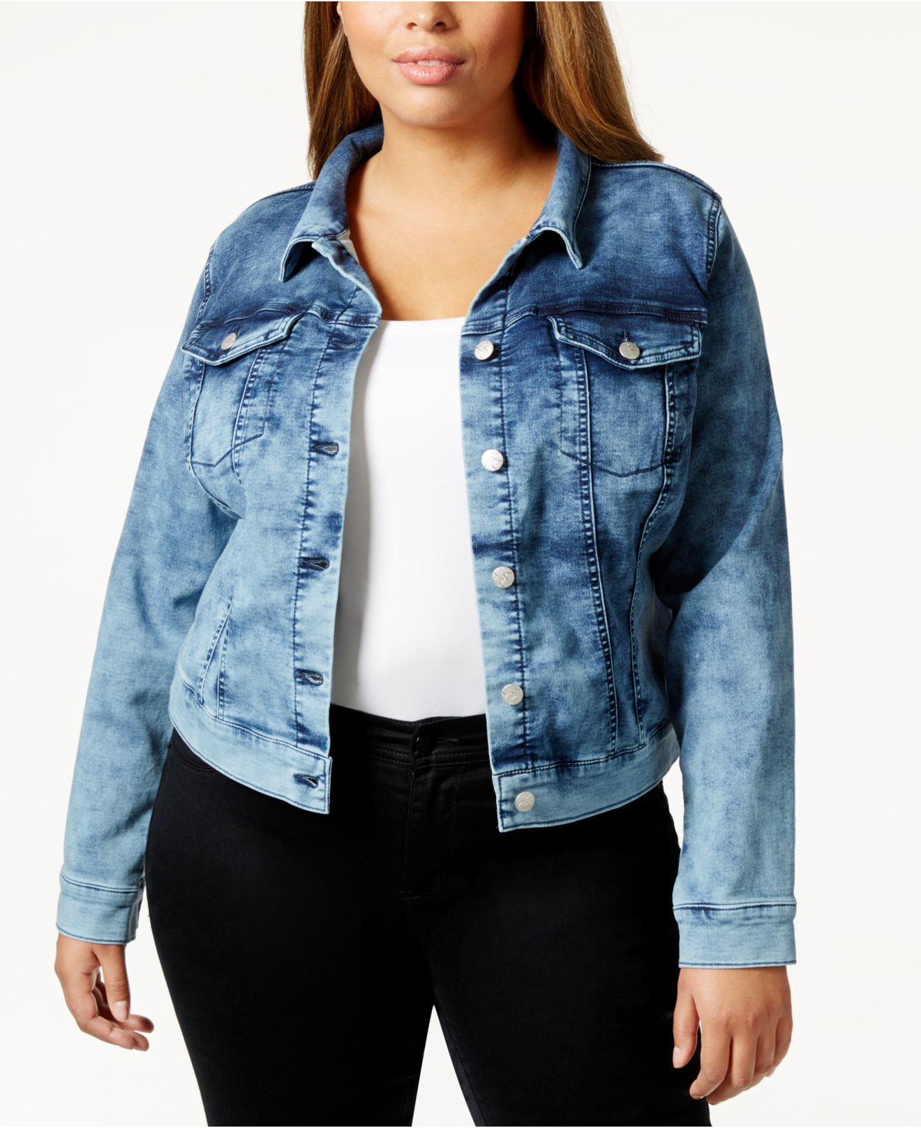 jessica simpson plus size denim pixie jacke jessica simpson plus size denim pixie jacke