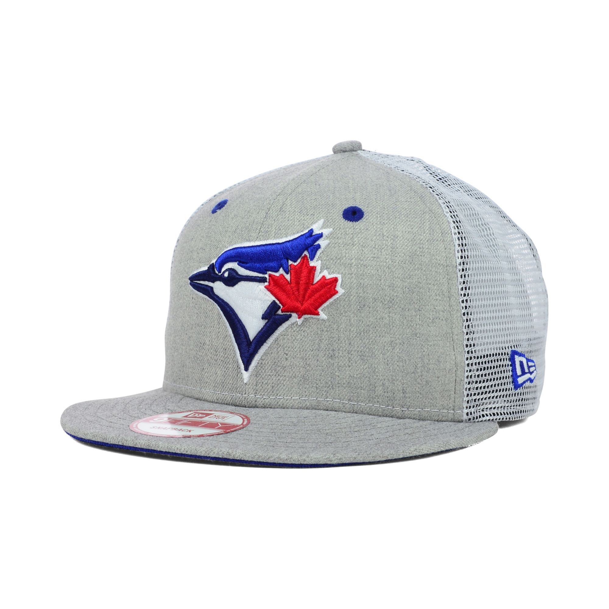 Ktz Toronto Blue Jays Heather Trucker 9fifty Snapback Cap In Gray For Men Lyst