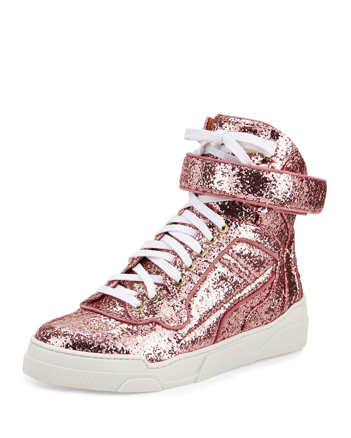 pink sparkly high tops
