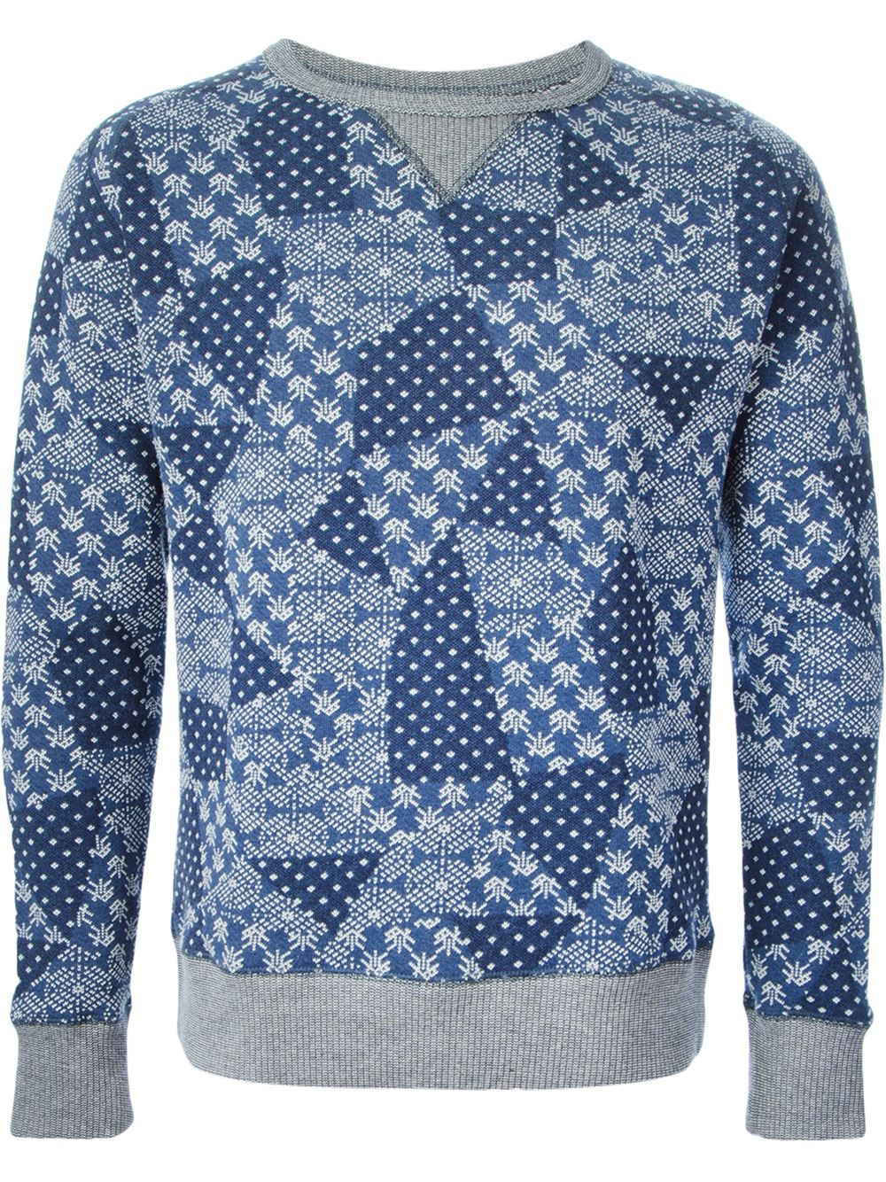Riding High Jacquard Sweater in Blue for Men Lyst