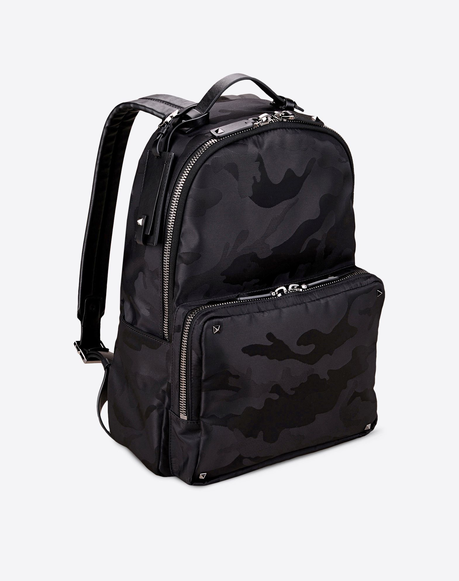 Valentino Camouflage Backpack in Black | Lyst