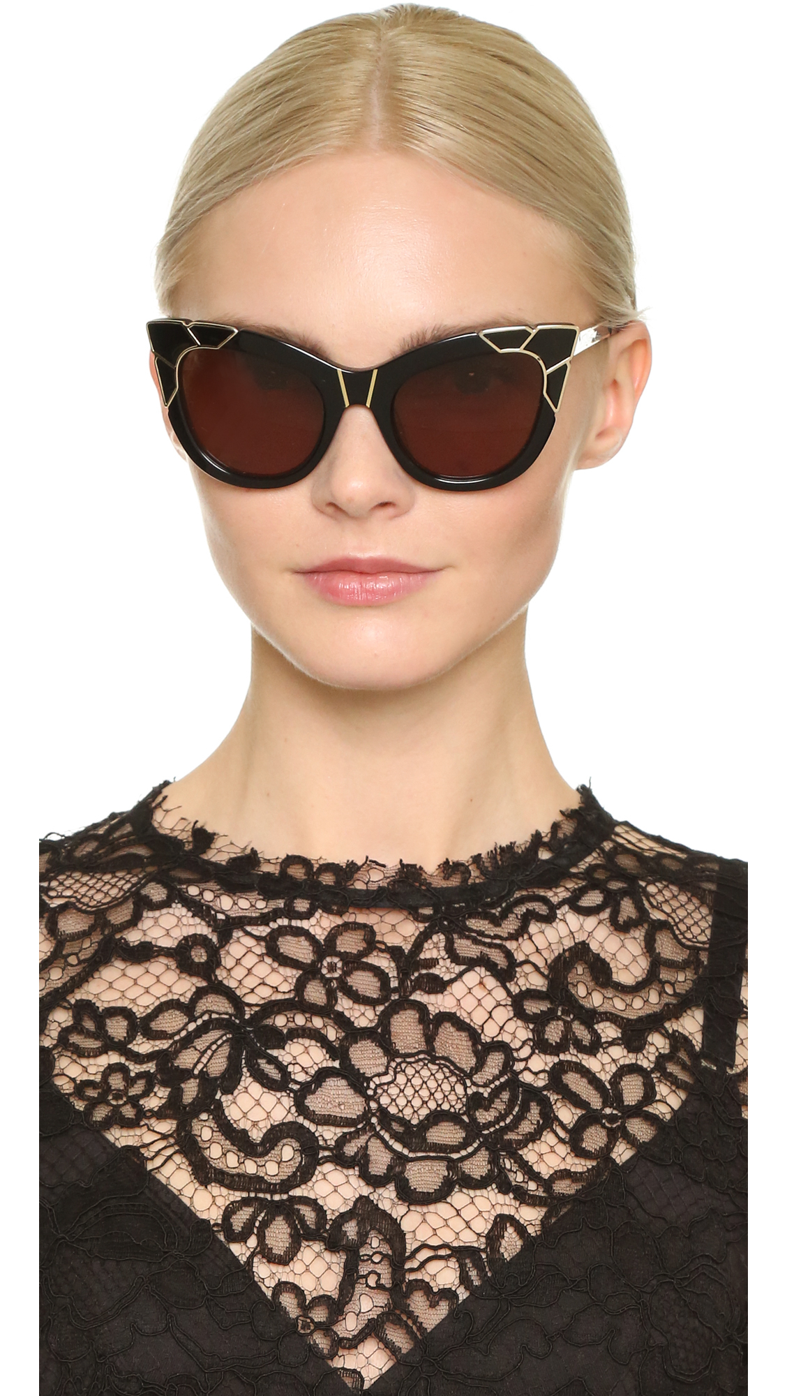 Pared Eyewear Puss & Boots Sunglasses in Black/Brown (Black) | Lyst