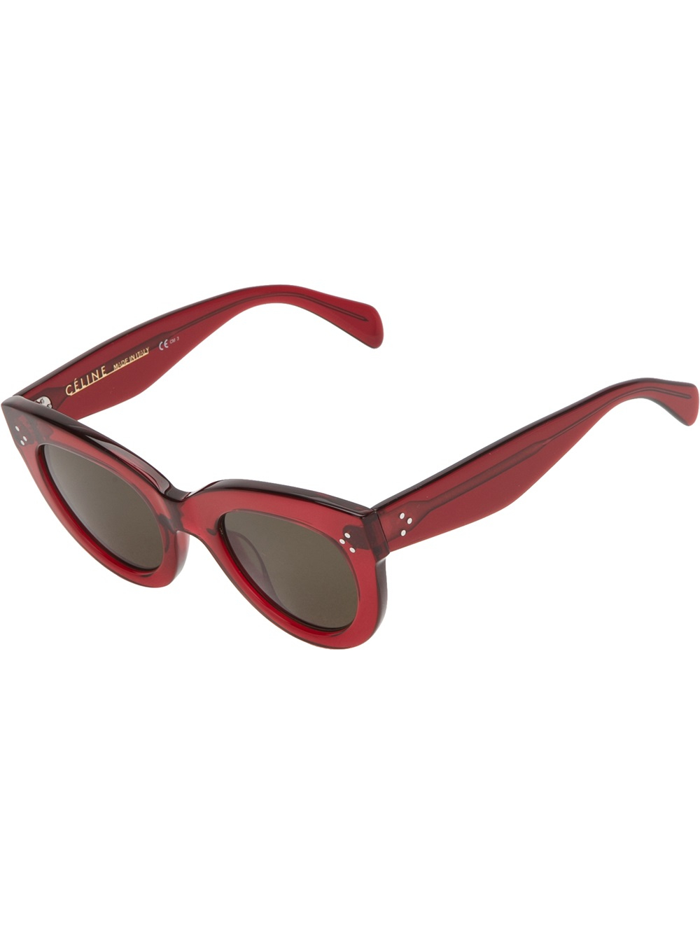 Celine Cats Eye Sunglasses in Red - Lyst