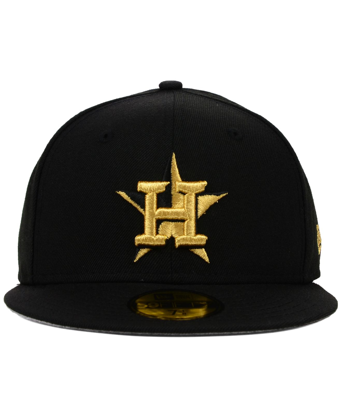 KTZ Houston Astros Gold 59fifty Cap in Black for Men